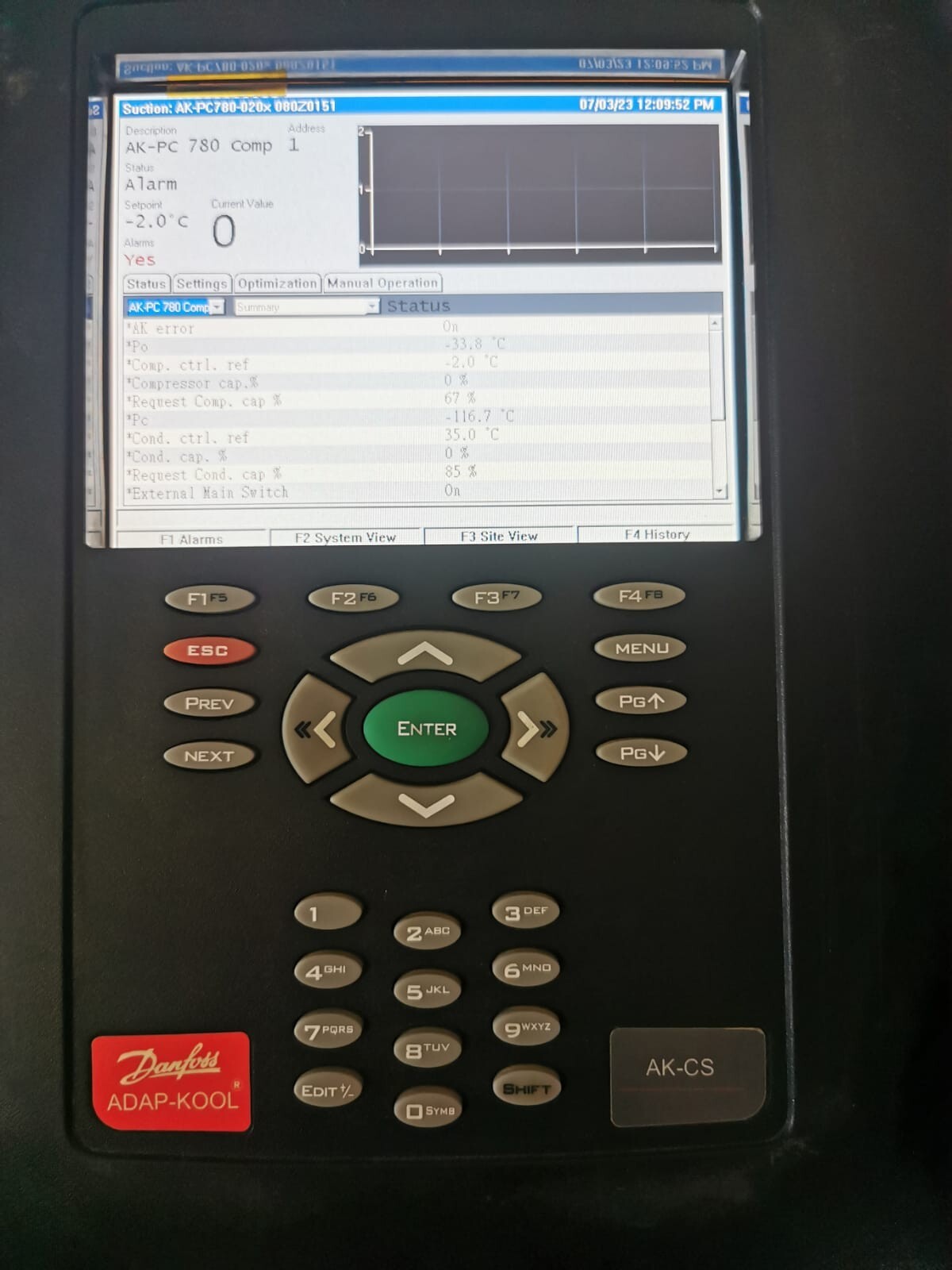 Danfoss AK-CS (RS485) Danfoss ADAP-KOOL AK-CS (RS485) Refrigeration Controller 10