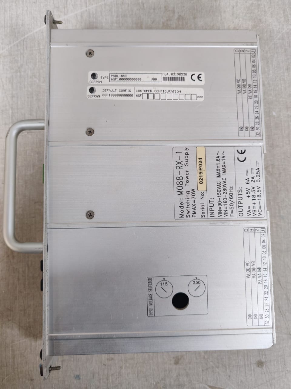 GEFRAN M088-RX-1 GEFRAN M088-RX-1 Switching Power Supply 2