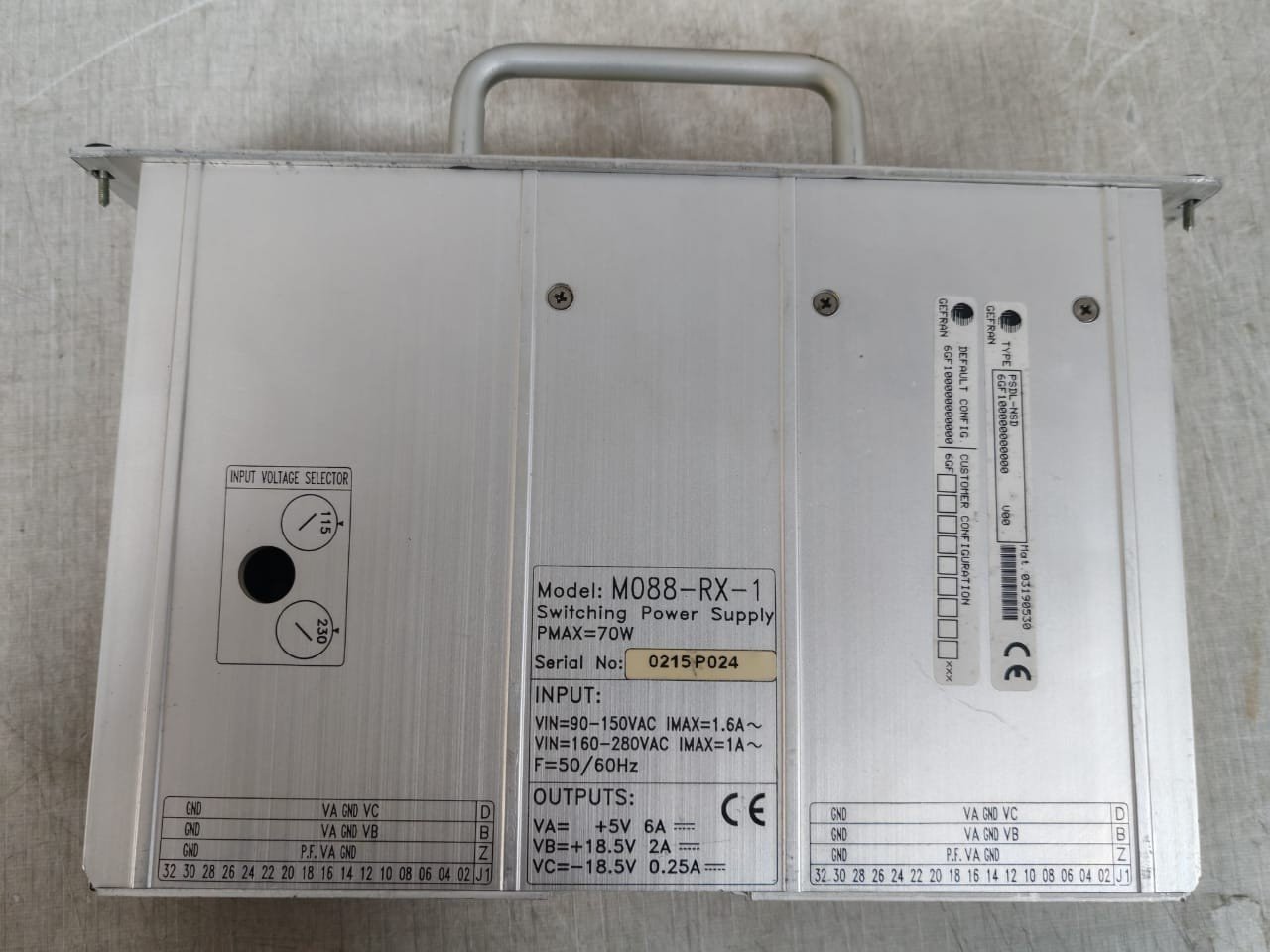 GEFRAN M088-RX-1 GEFRAN M088-RX-1 Switching Power Supply 3