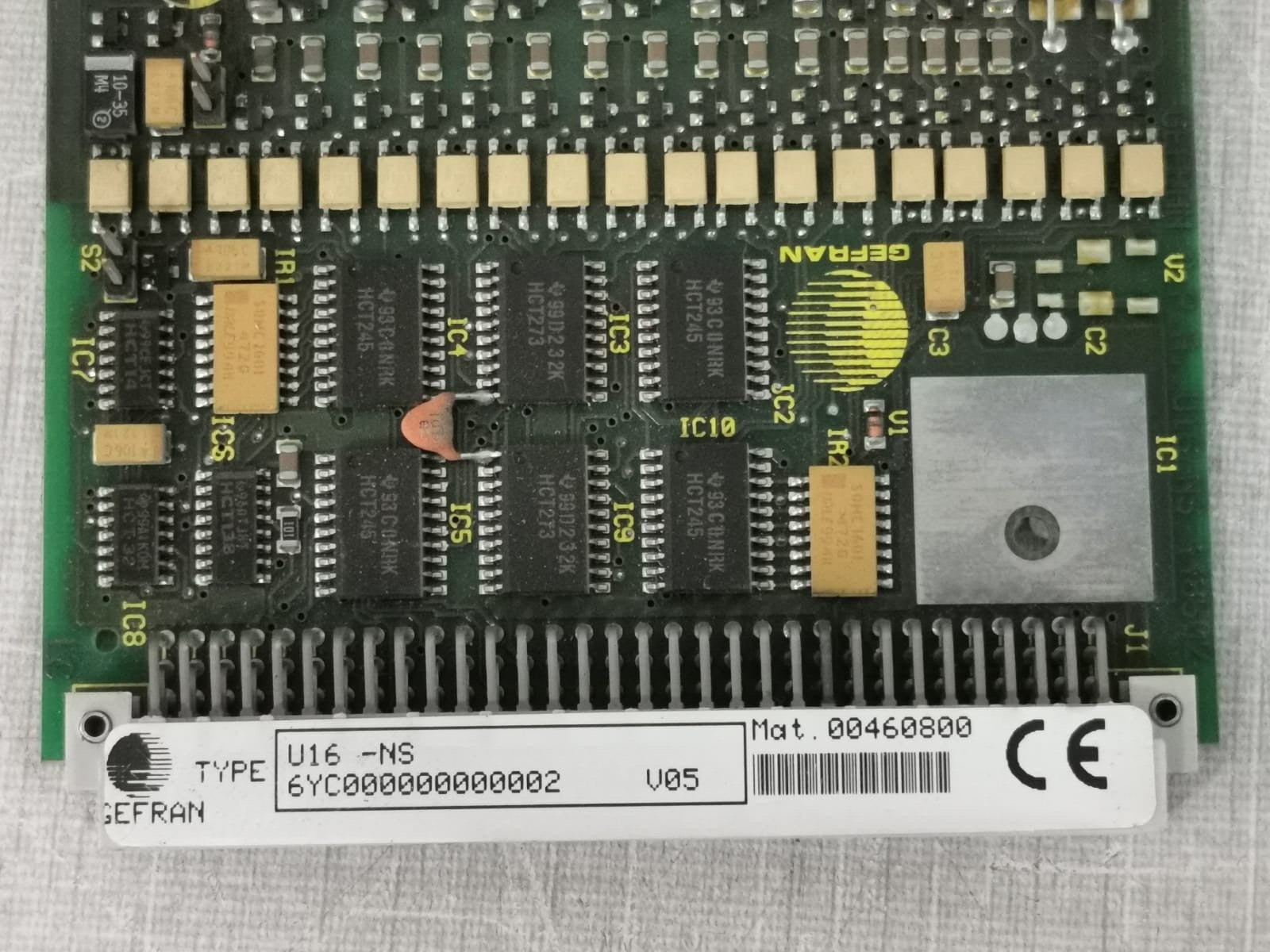 GEFRAN U16-NS, 6YC000000000002 GEFRAN U16-NS 6YC000000000002 V05 C.ST.2 Printed Circuit Board 448502 2