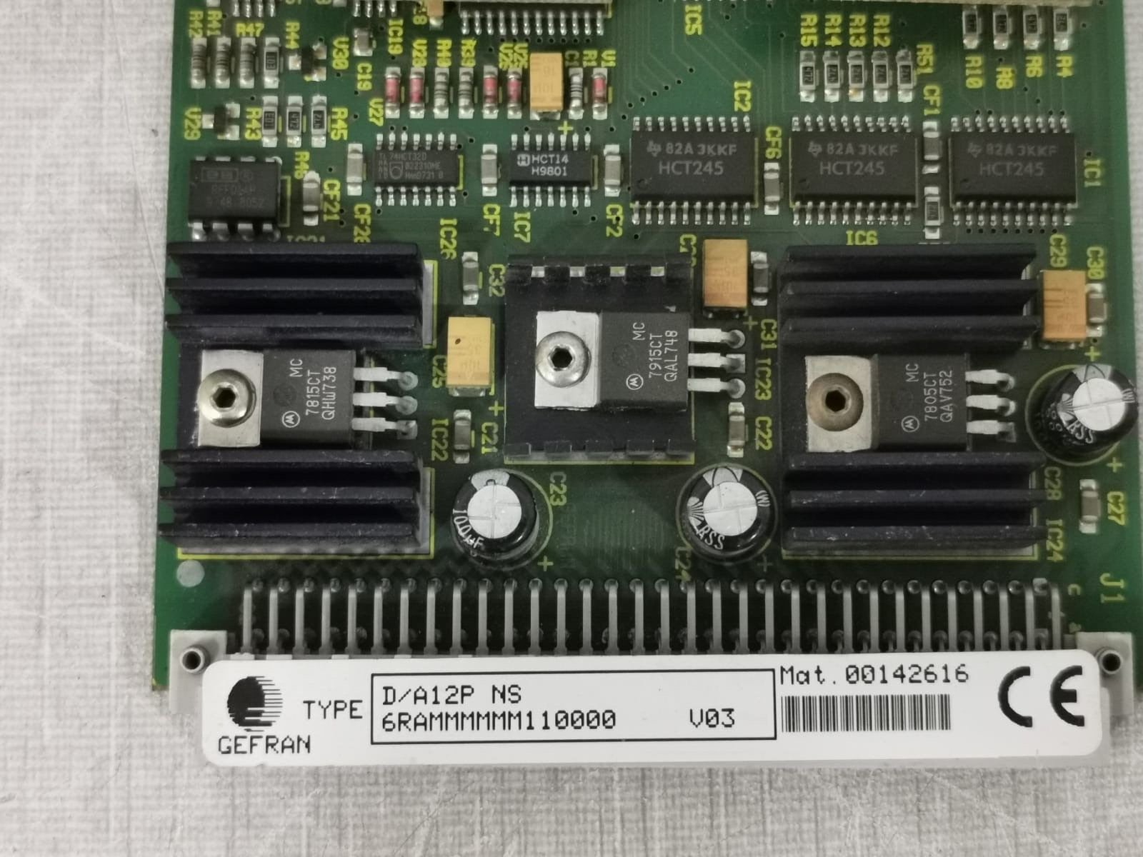 GEFRAN D/A12P-NS 44859.0 6RAMMMMMM110000 V03 GEFRAN D/A12P-NS 44859.0 6RAMMMMMM110000 V03 Printed Circuit Board 2