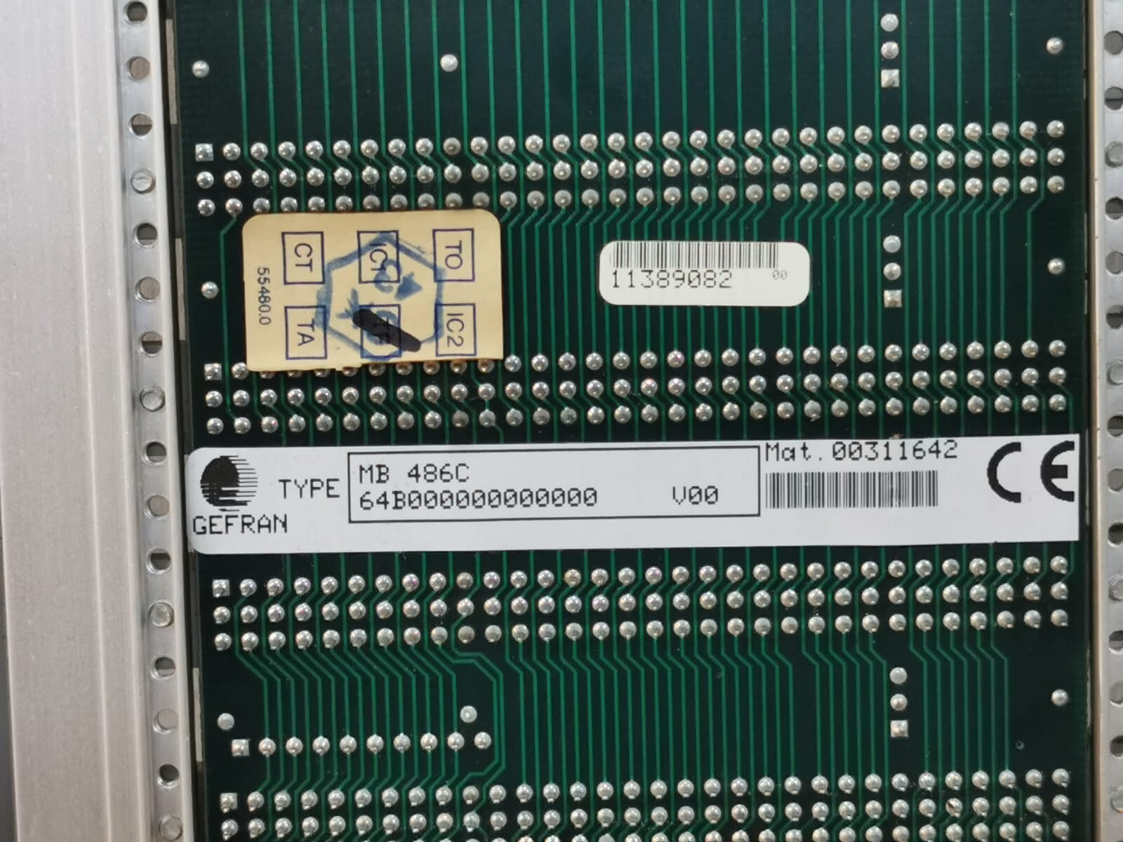 GEFRAN MB486C, 64B000000000000 GEFRAN 64B000000000000 V00 MB 486C Printed Circuit Board 45007.0 4