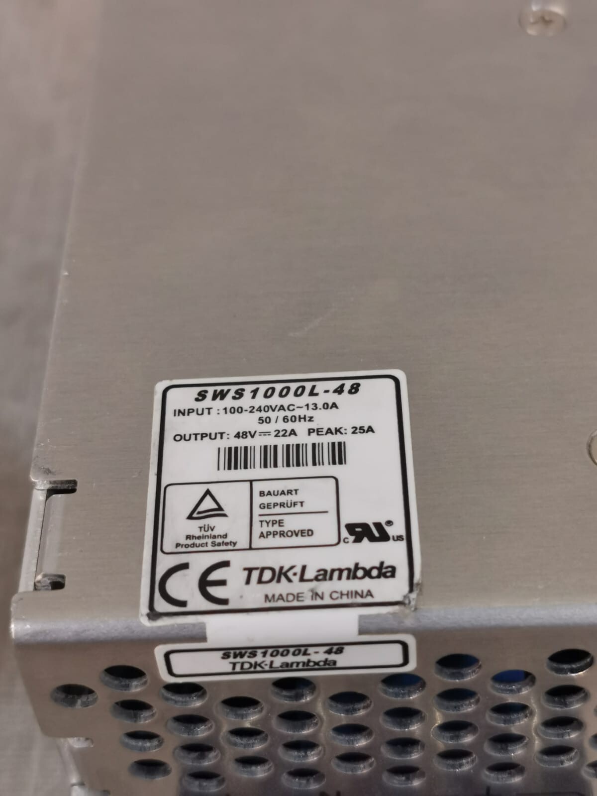 TDK-Lambda SWS1000L-48 TDK-Lambda SWS1000L-48 Power Supply 2