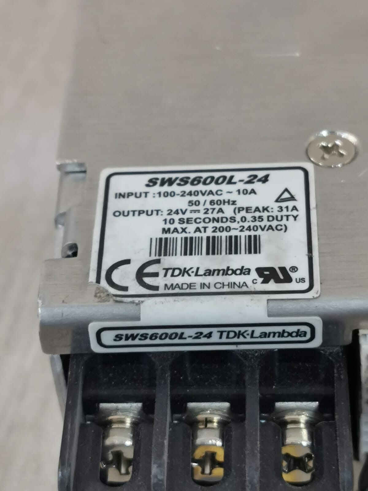 TDK-Lambda SWS600L-24 TDK-Lambda SWS600L-24 Power Supply 2