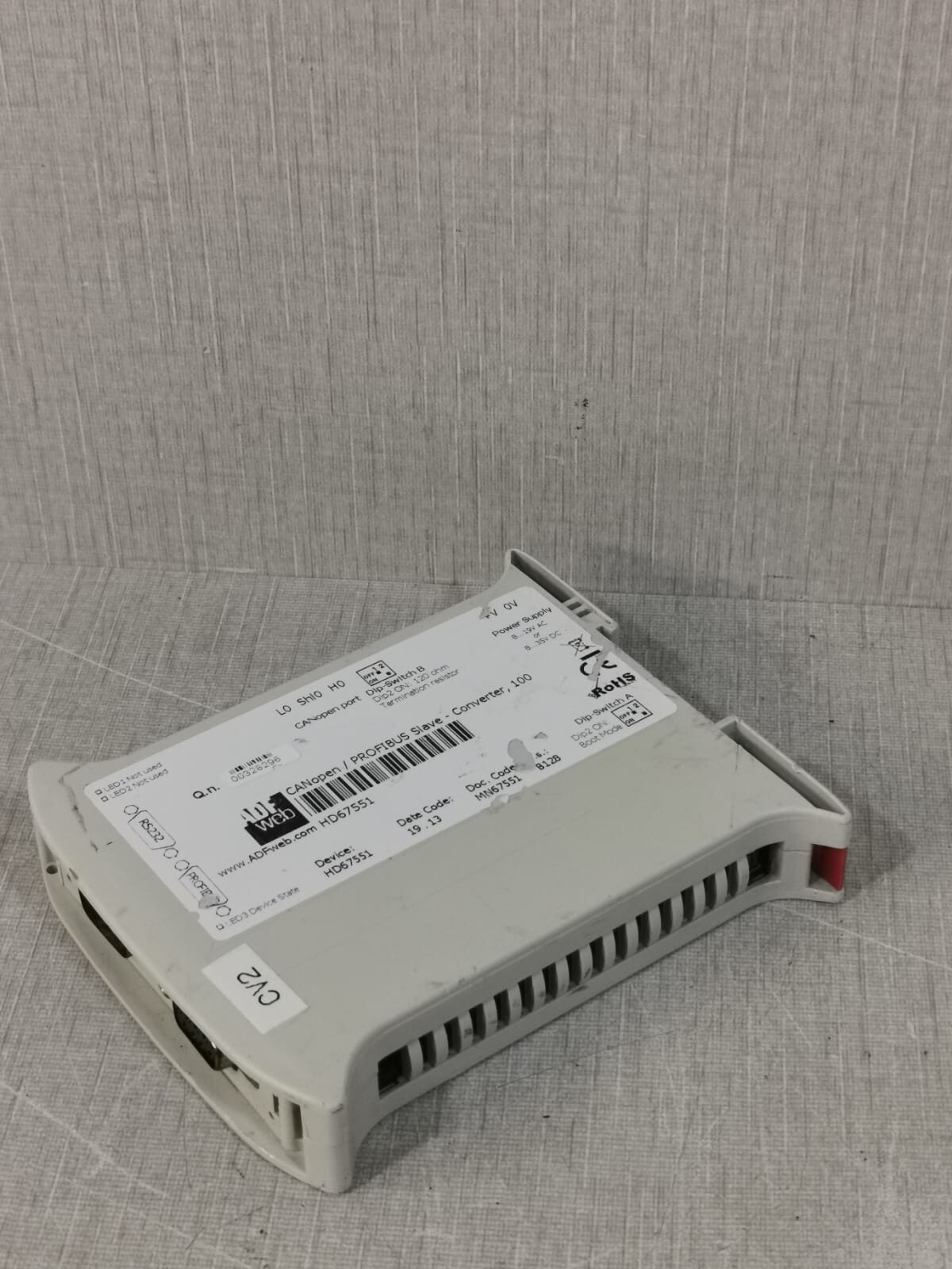ADF WEB HD67551 ADF Web HD67551 CANopen /Profibus Slave -Converter 100 7