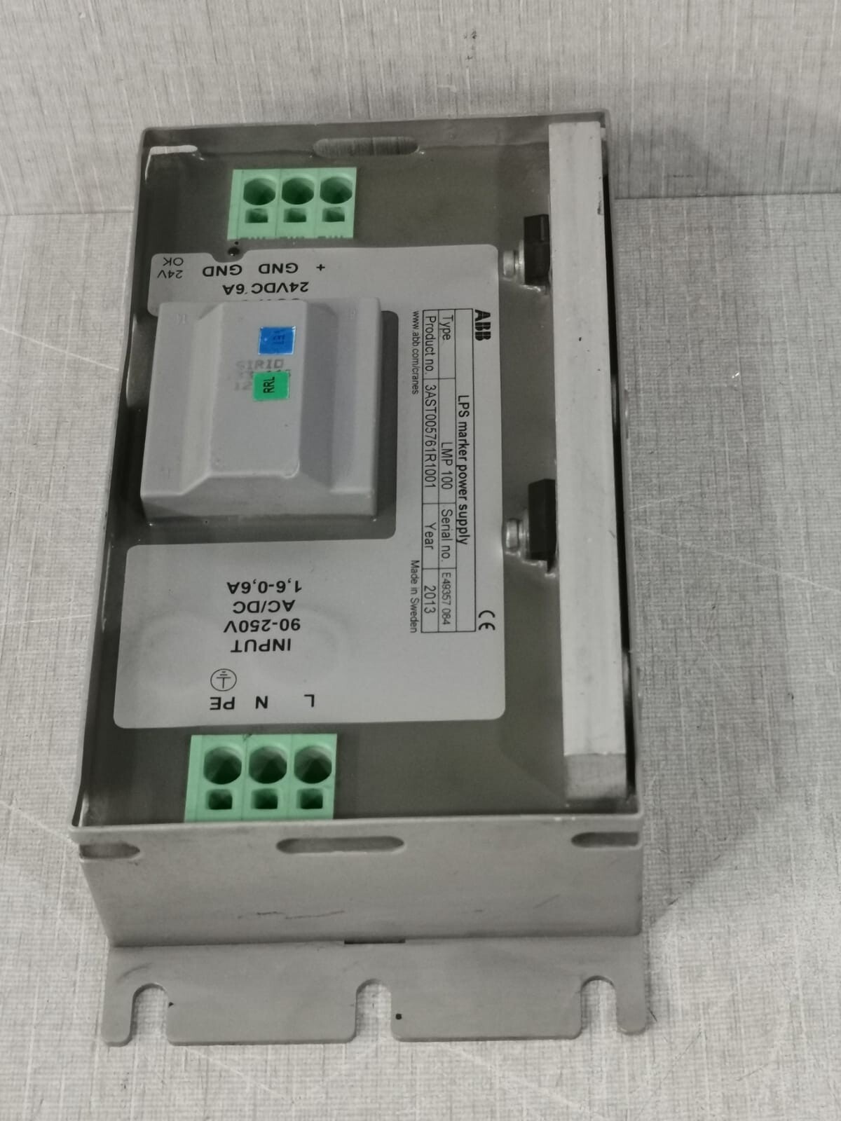ABB LMP-100 ABB 3AST005761R1001 LPS marker power supply LMP 100 6