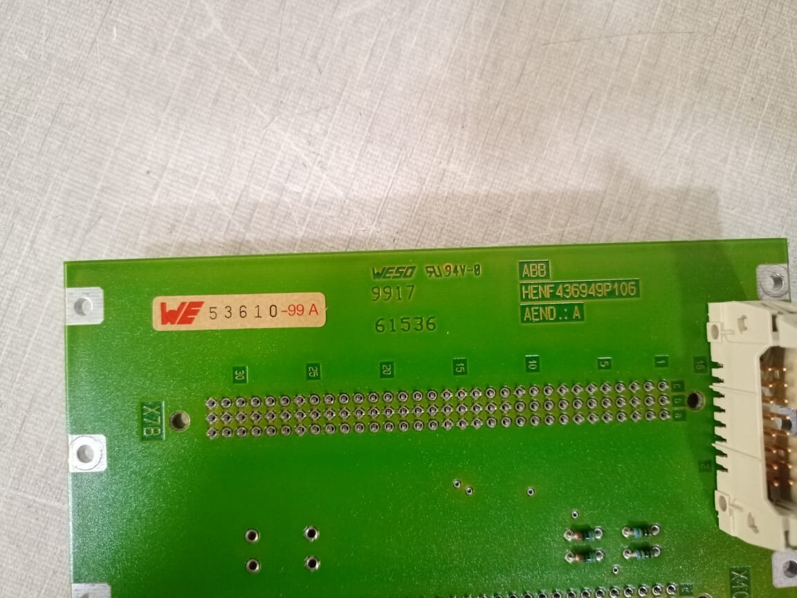 ABB HENF436949P106 ABB HENF436949P106 AEND.: A WE 53610-99A BACKPLANE BOARD 3