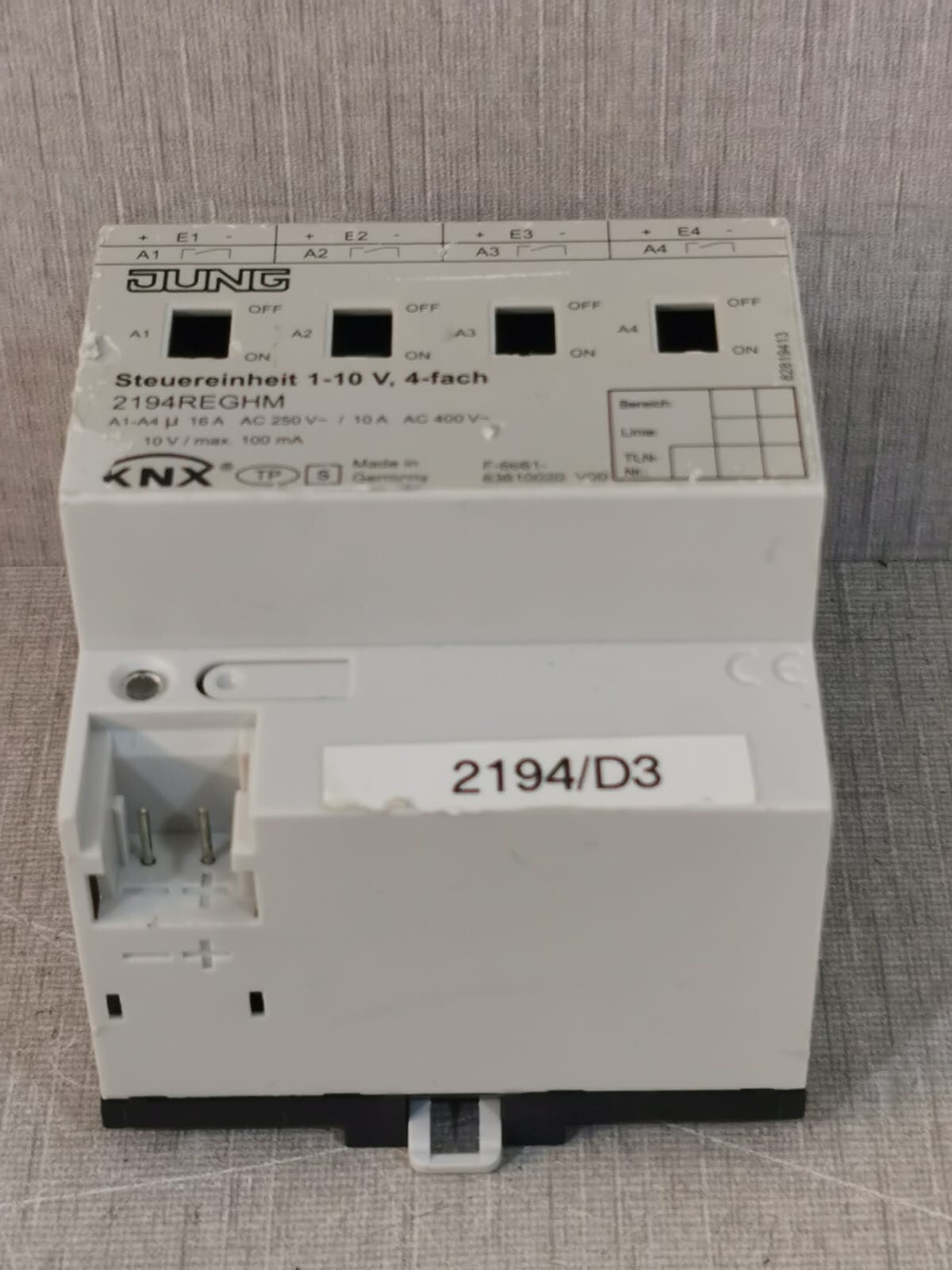 Jung JUNG-2194 Jung 2194 REG KNX EIB Steuereinheit 1-10 V 4-fach 2194 5