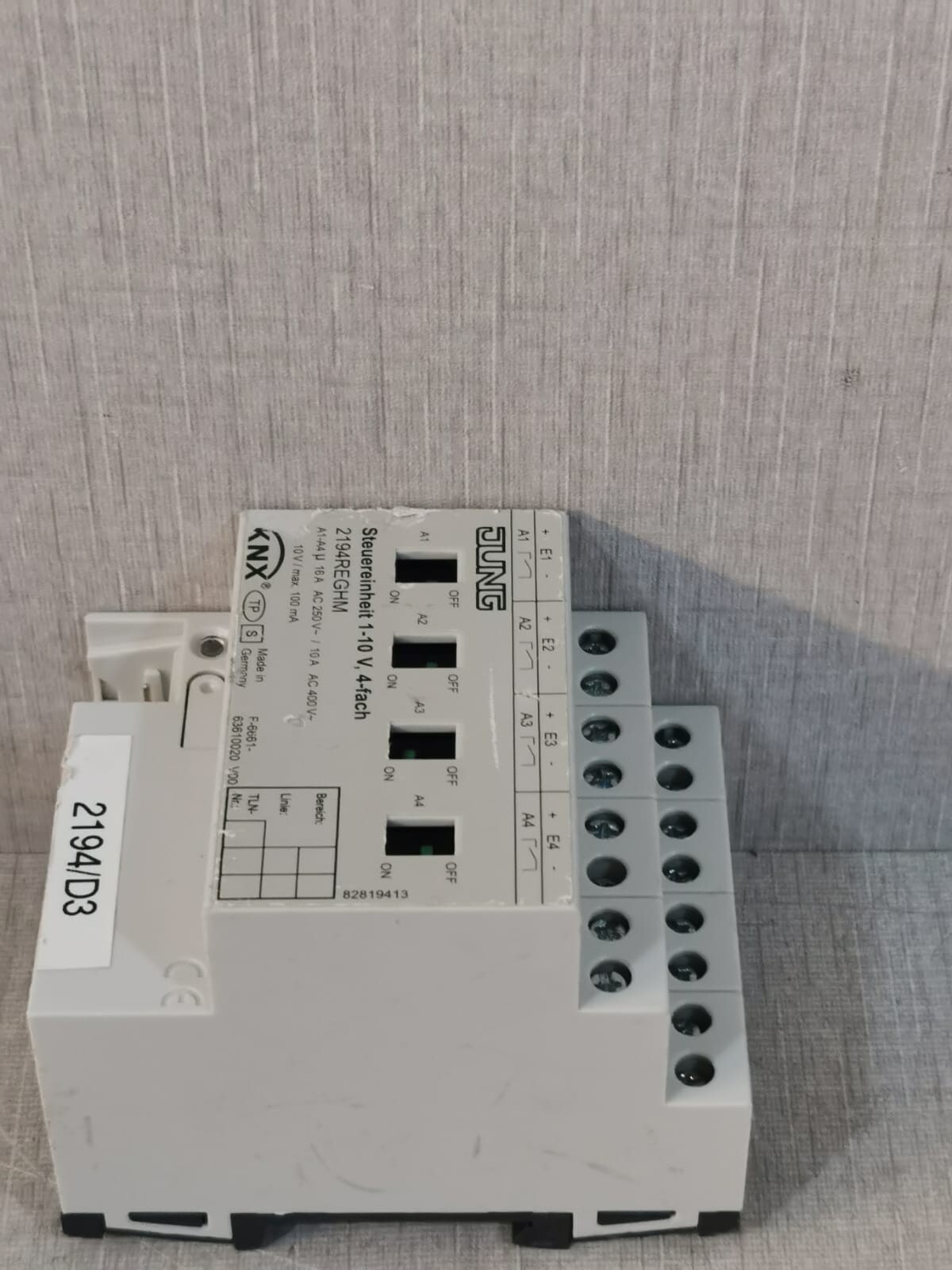 Jung JUNG-2194 Jung 2194 REG KNX EIB Steuereinheit 1-10 V 4-fach 2194 7