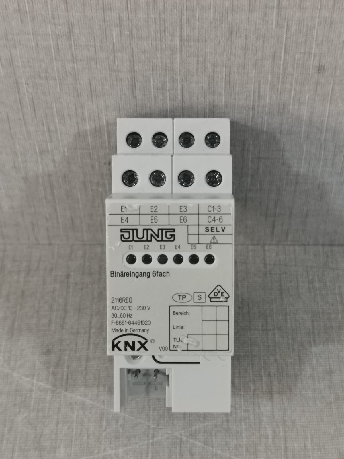 Jung 2116REG Jung 2116REG KNX Binary Input 6x 3