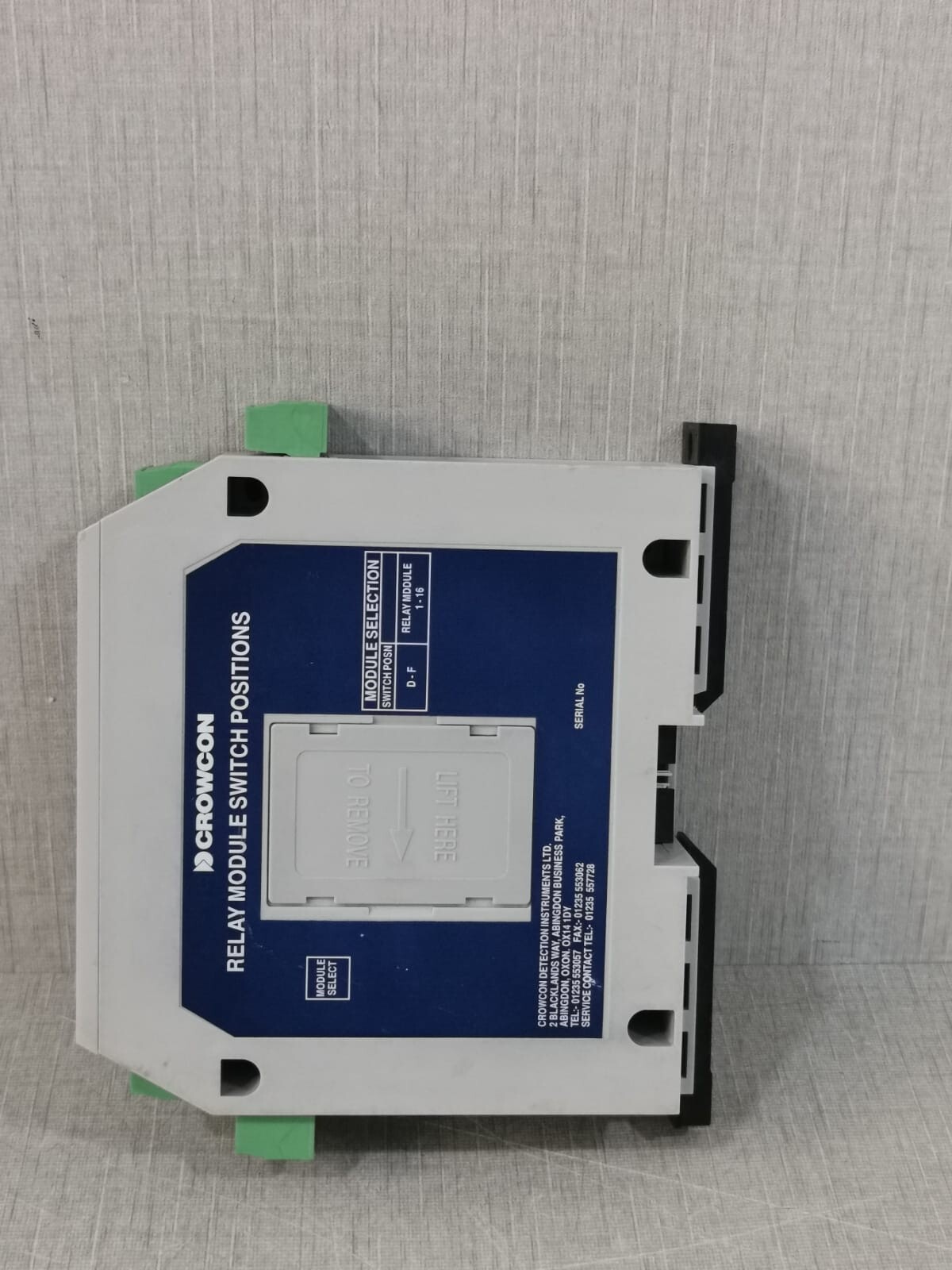 GE 1-16 Crowcon 1-16 Relay Module Switch Positions with Damaged Connector Clip 3