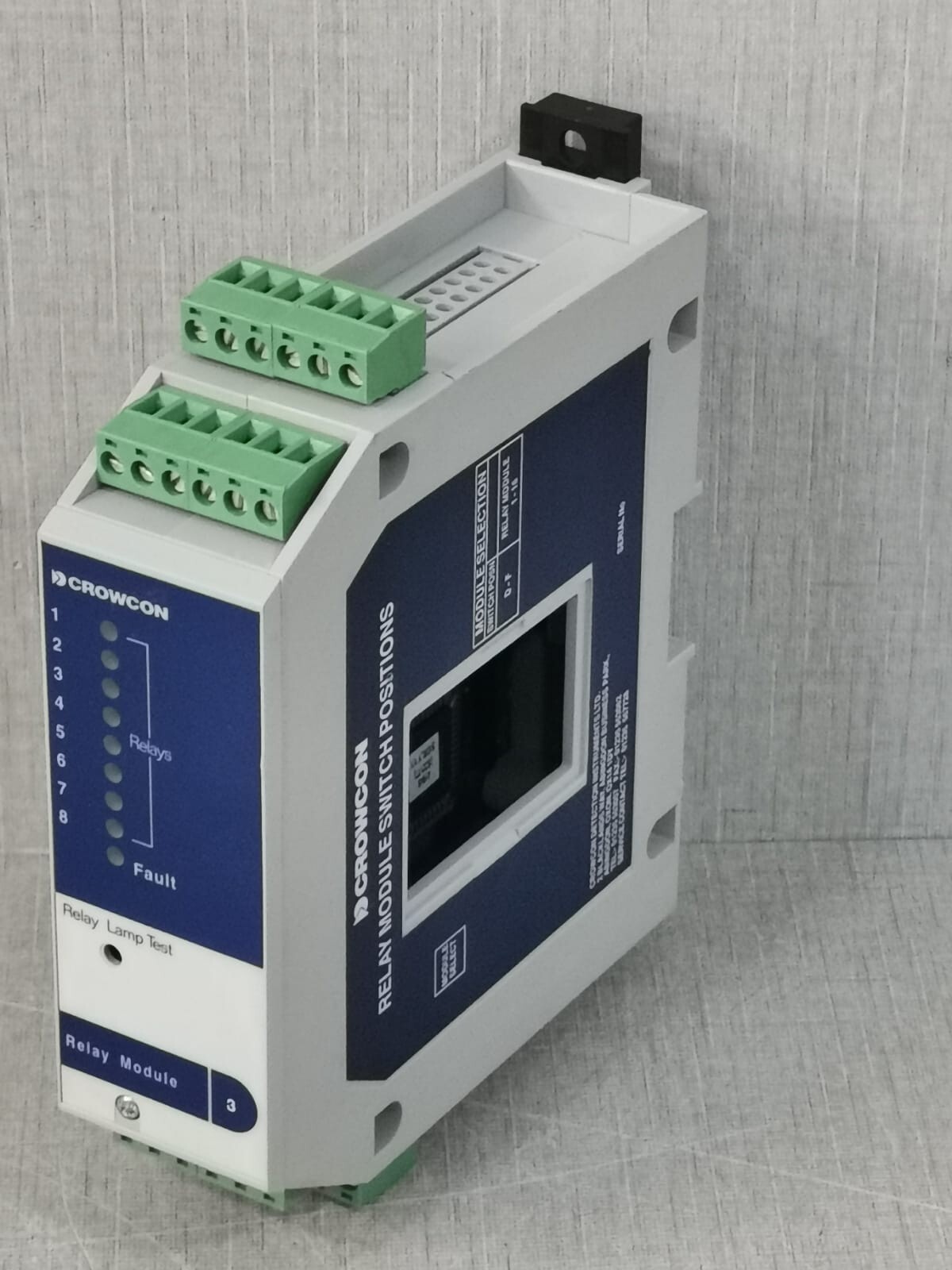 CROWCON 1-16 Crowcon 1-16 Relay Module Switch Positions - WITHOUT COVER 2