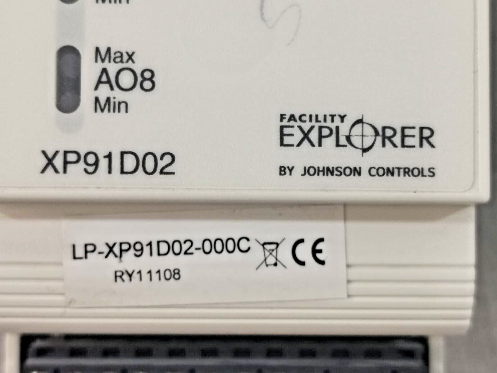 Johnson Controls XP91D02-000C JOHNSON CONTROLS LP-XP91D02-000C EXPANSION MODULE 2
