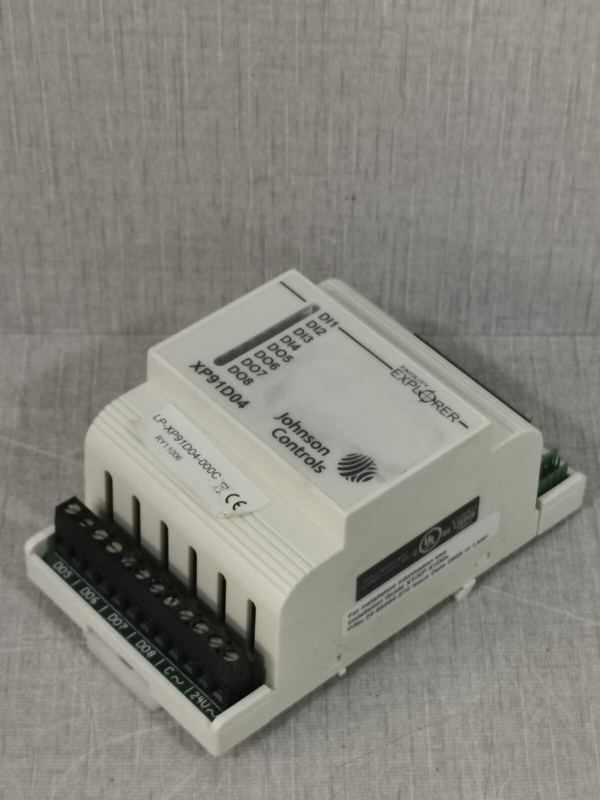 Johnson Controls UNKNOWN Johnson Controls LP-XP91D04-000C - Dextension Module - 4 Binary Inputs - 4 3