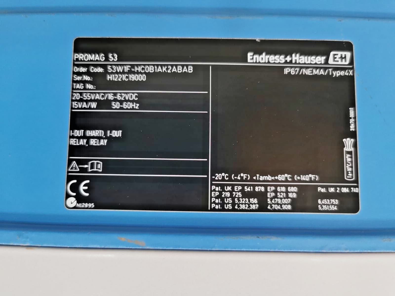 Endress+Hauser IP67/NEMA/TYPE4X Endress + Hauser IP67/NEMA/Type4X 4