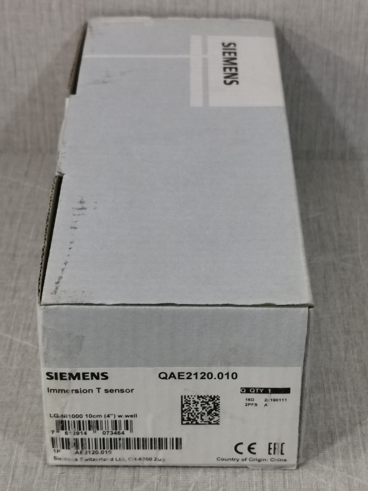 Siemens QAE2120.010 Siemens QAE2120.010 Immersion Temperature Sensor - WITH FILTHY BOX 9