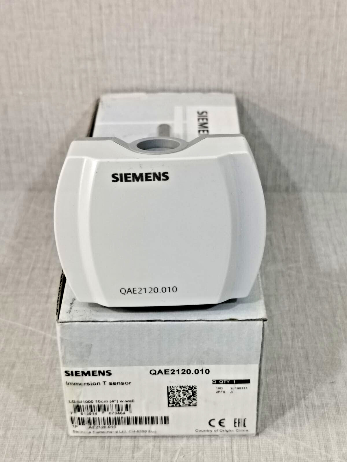 Siemens QAE2120.010 Immersion Temperature Sensor - WITH FILTHY BOX