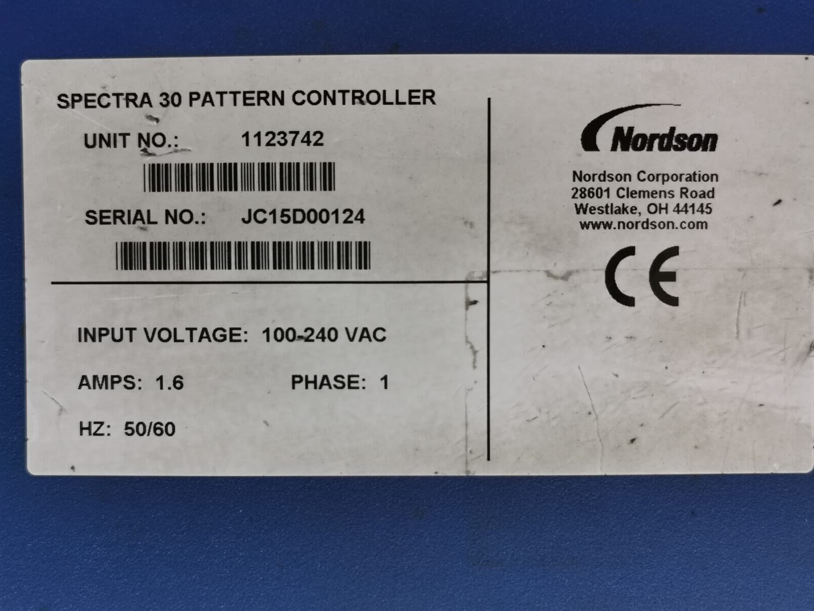 Nordson SPECTRA30 NORDSON SPECTRA30 PATTERN CONTROLLER HOT MELT ADHESIVE 6