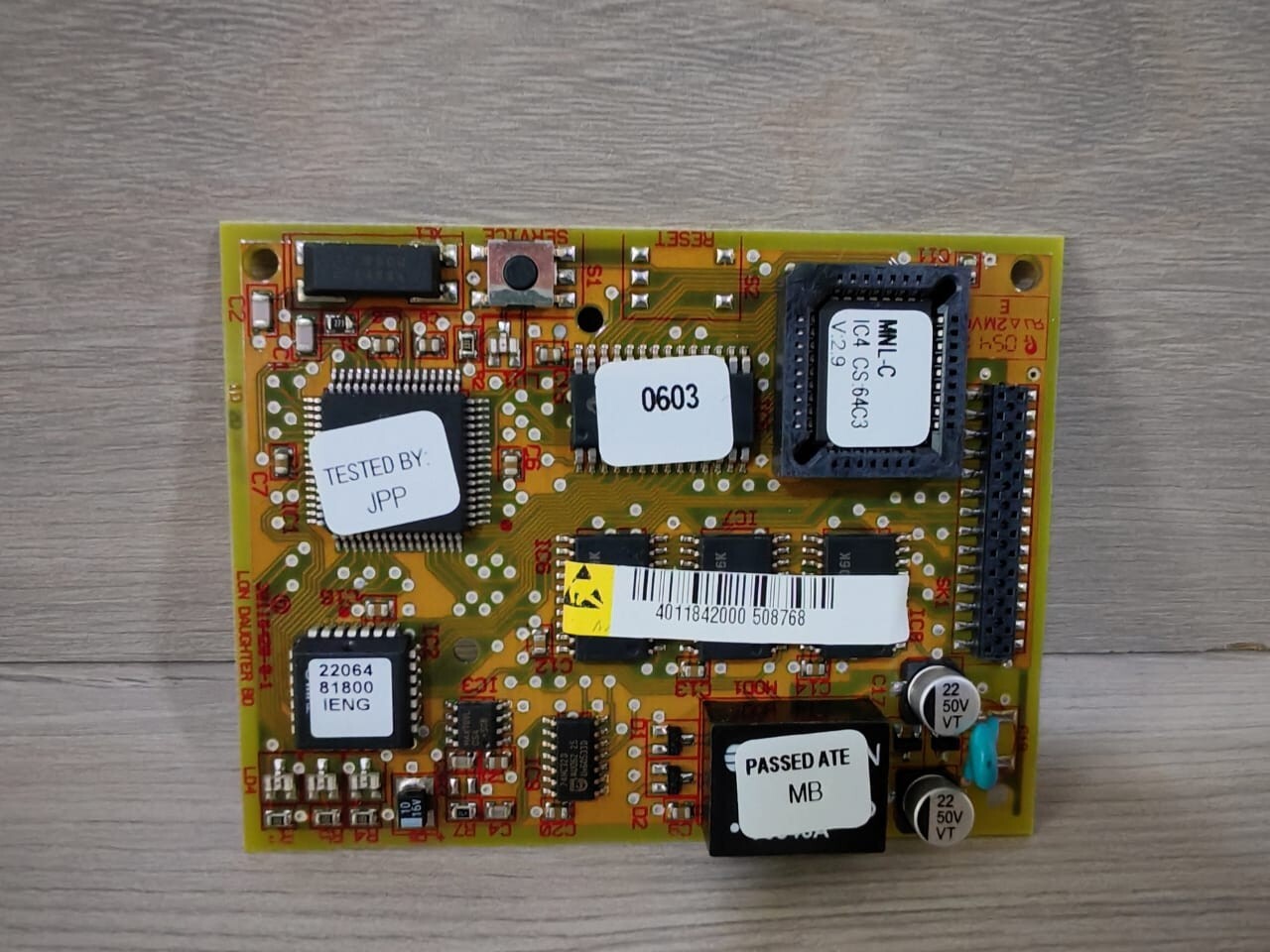 Satchwell MNL-C Satchwell MNL-C Micronet Lonworks Card for Controllers Ver 2.9 2