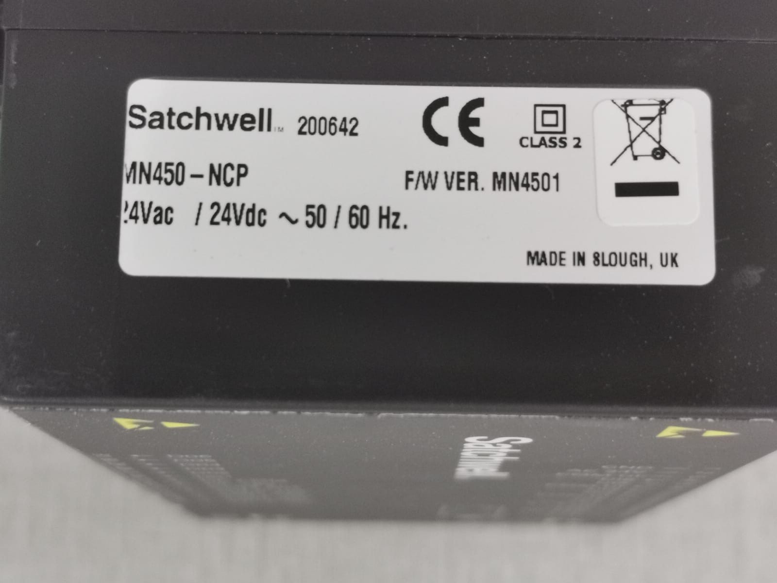 Satchwell MN450-NCP Satchwell Micronet MN450-NCP Programmable Controller HVAC 8