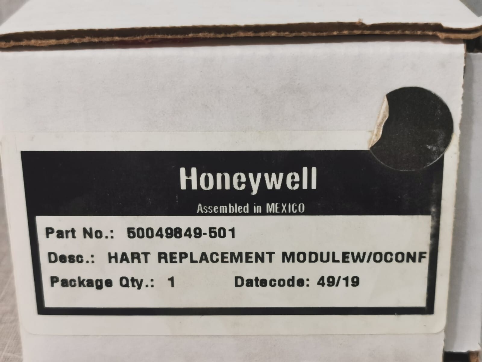 Honeywell 50049849-501 HONEYWELL 50049849-501 HART REPLACEMENT MODULE/OCONF NIB 3