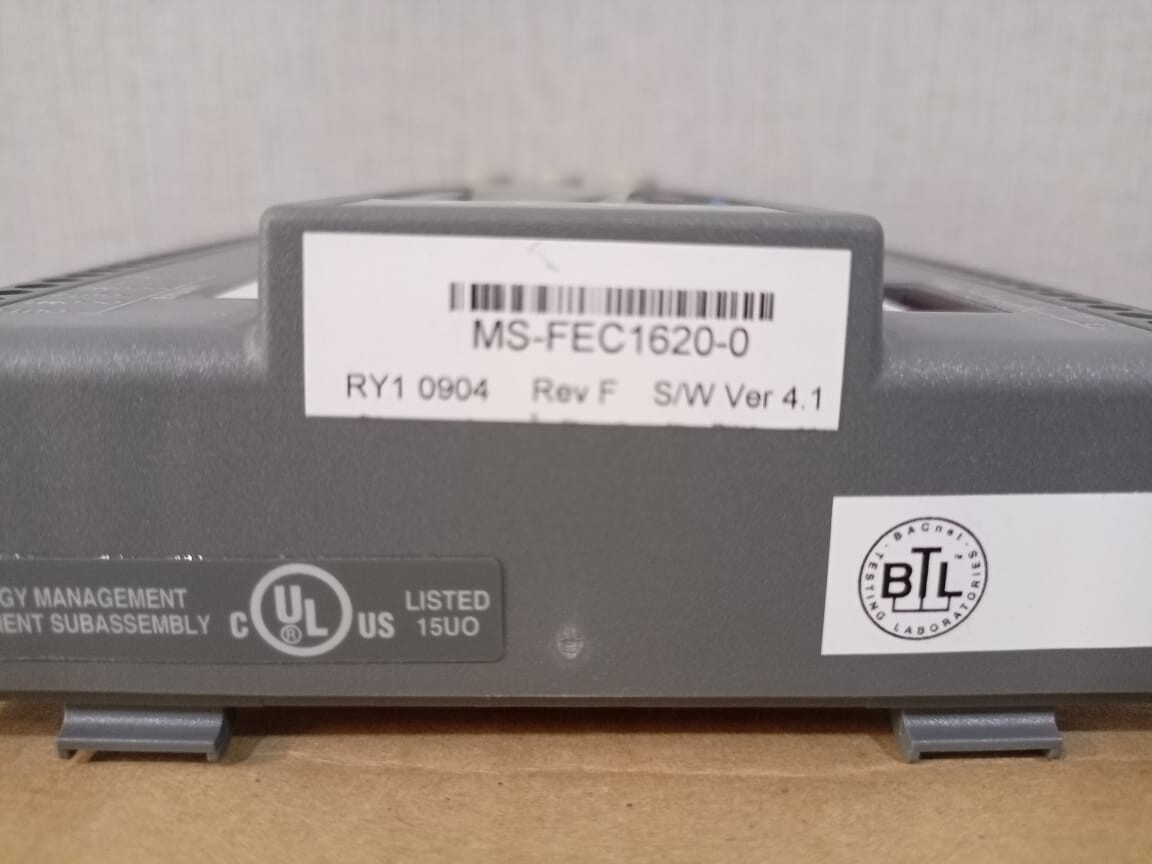 Johnson Controls METASYS MS-FEC1620-0 Rev F S/W Ver 4.1 Field Equipment Control