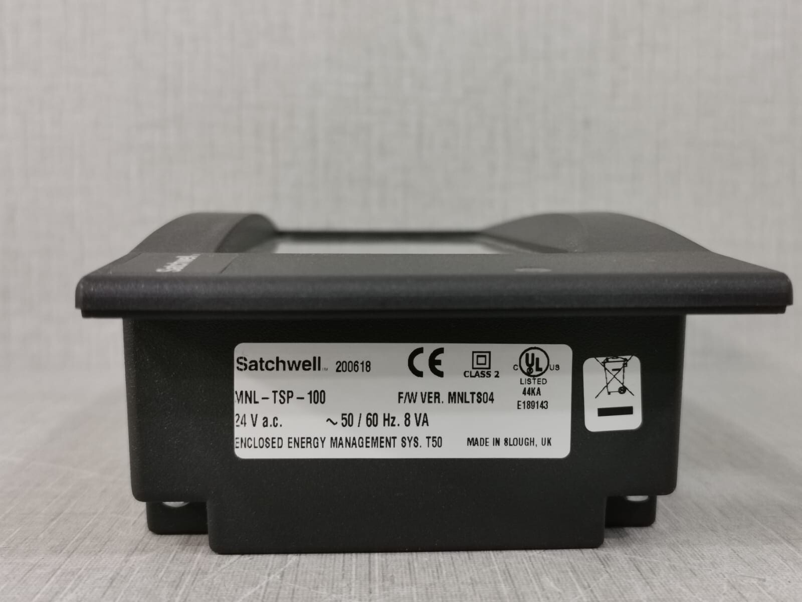 Satchwell TSP-100 SATCHWELL MNL-TSP-100 TOUCH SCREEN-PANEL MOUNTING 3