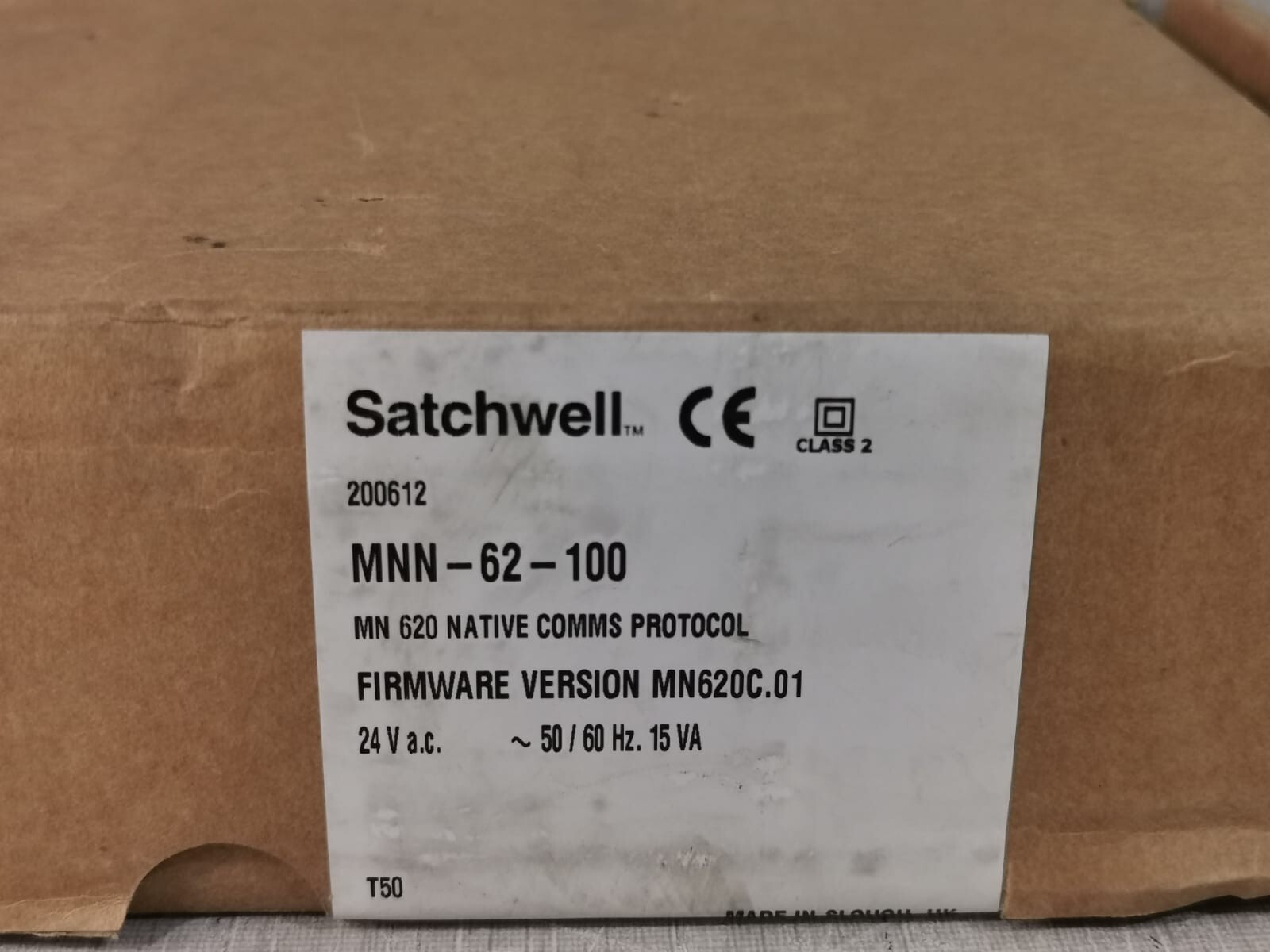 Satchwell MNN-62-100 SATCHWELL MNN-62-100 Programmable Controller V.MN620C.01 2