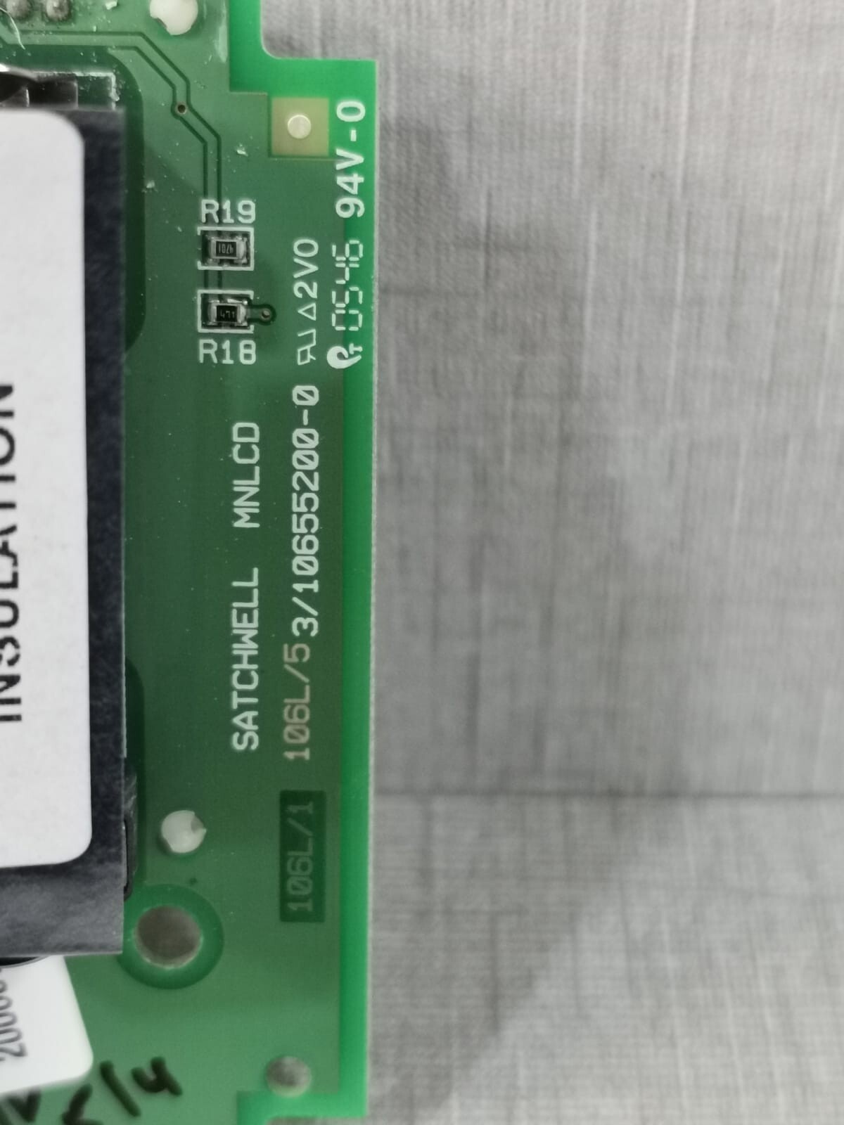 Satchwell LCDP-100 SATCHWELL MN-LCDP-100 Management Display Controller Board 5
