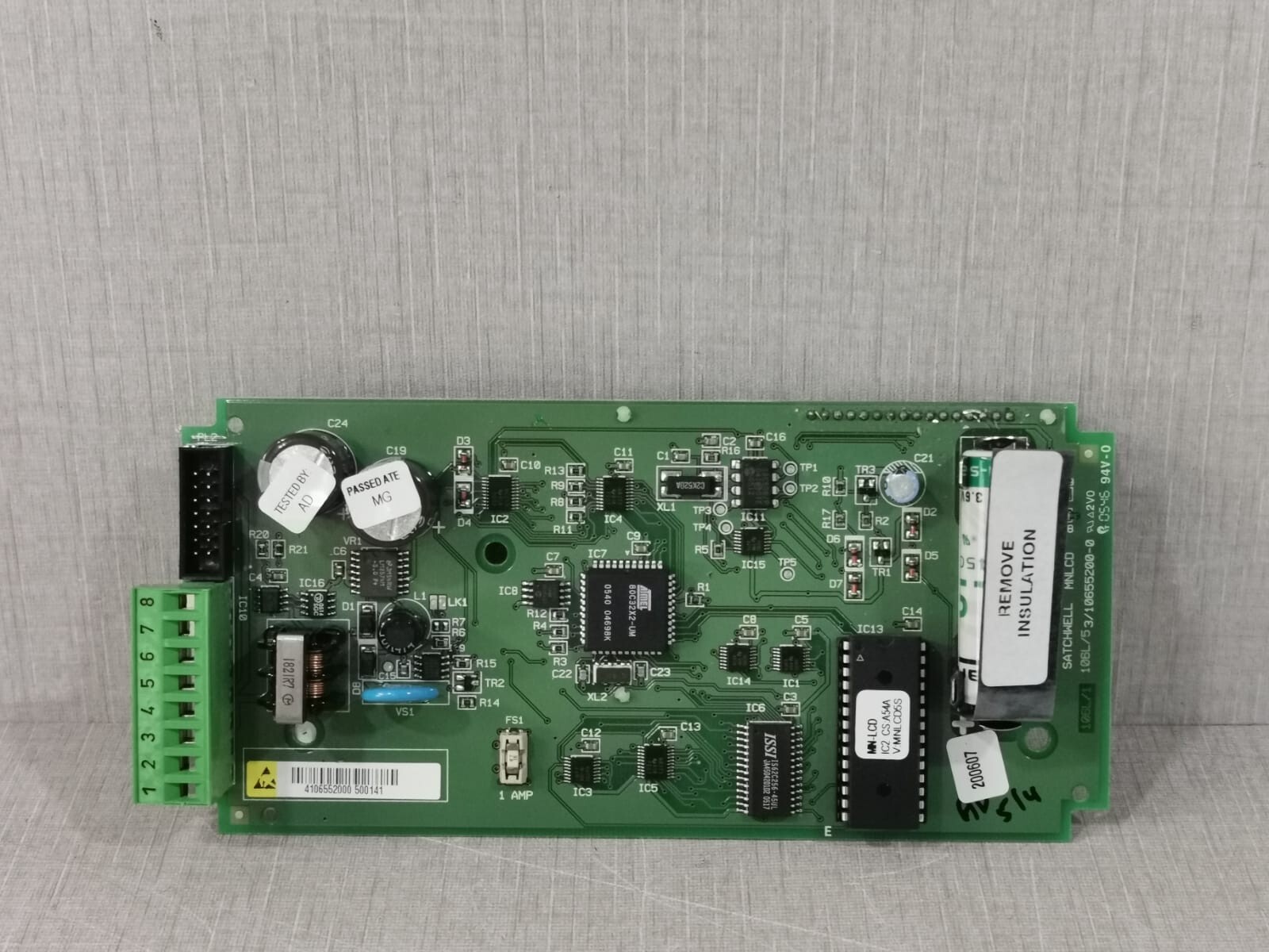 Satchwell LCDP-100 SATCHWELL MN-LCDP-100 Management Display Controller Board 6