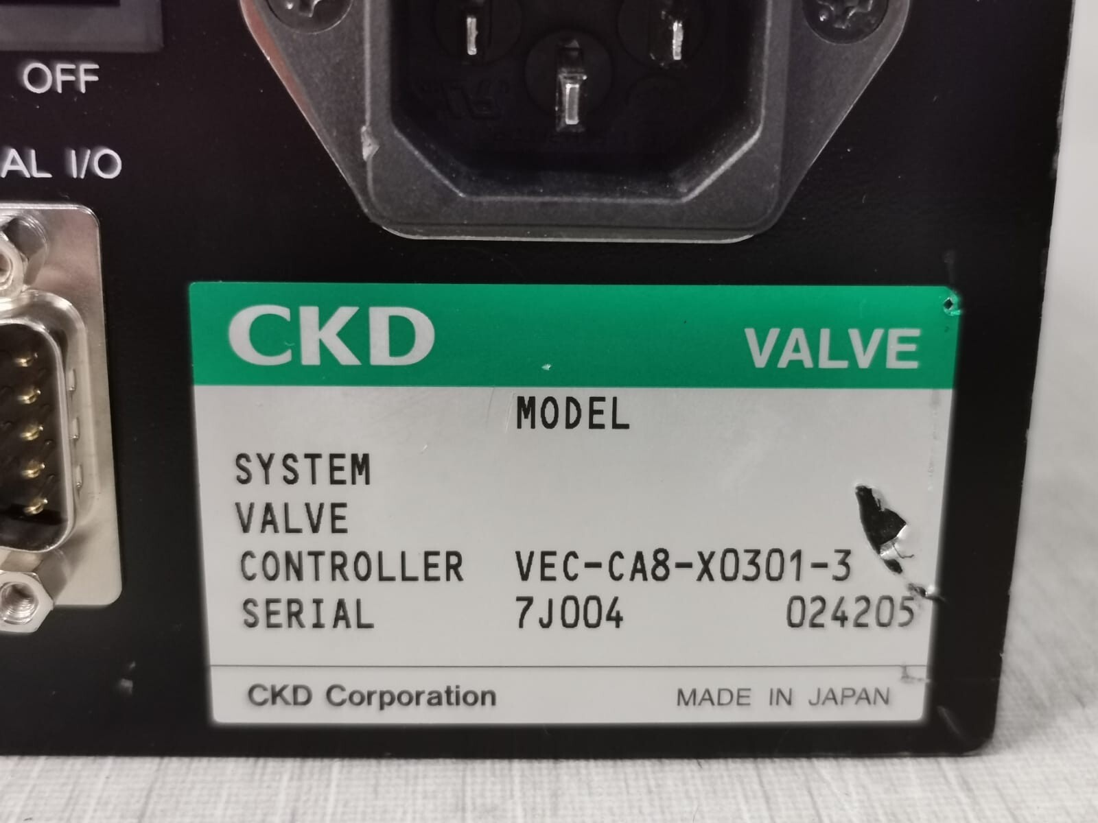 CKD X0301-3 CKD VEC-CA8-X0301-3 PRESSURE CONTROLLER G 7