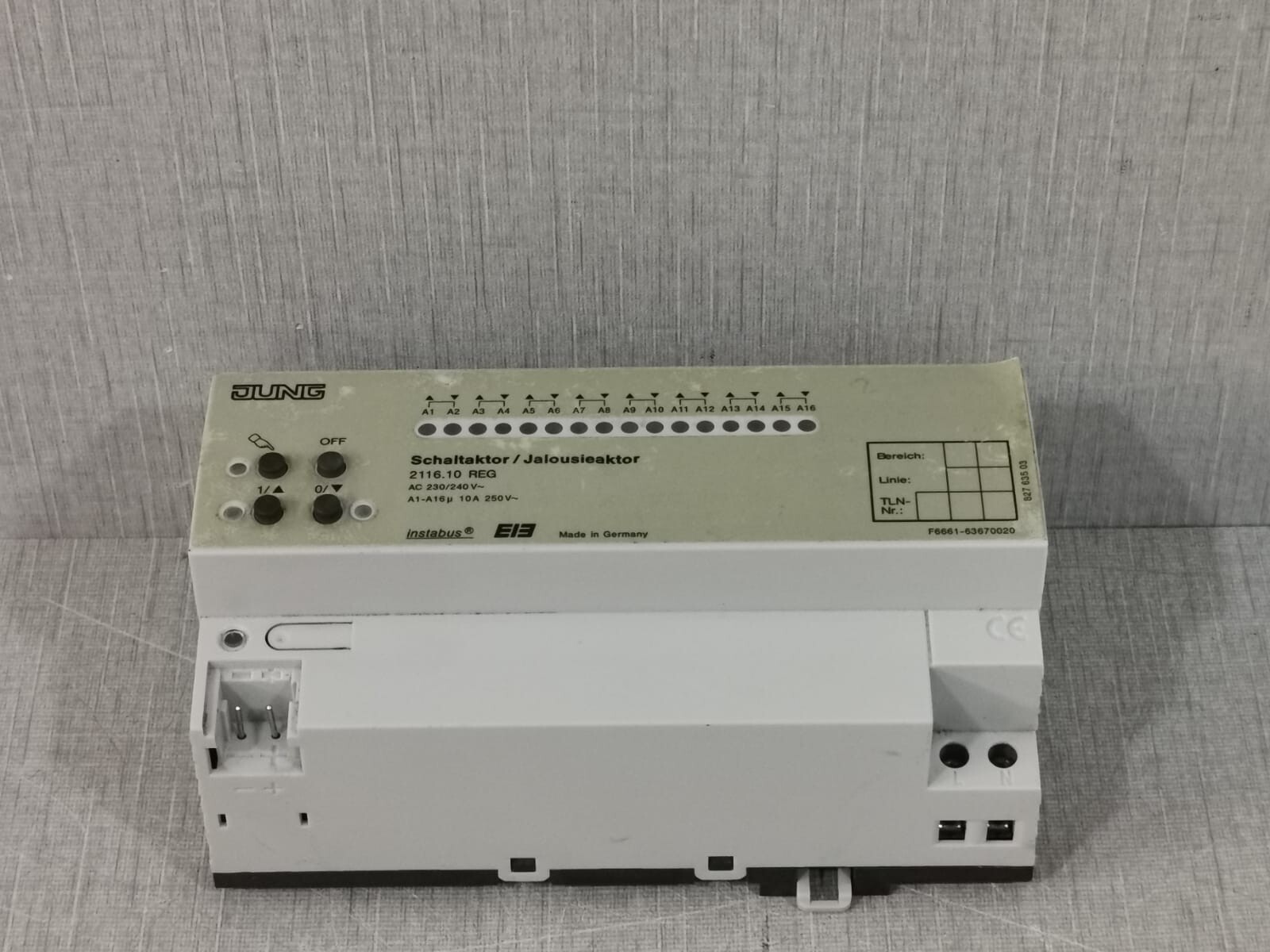 JUNG 2116.10 REG JUNG Switching actuator / shutter actuator 2116.10 REG 3