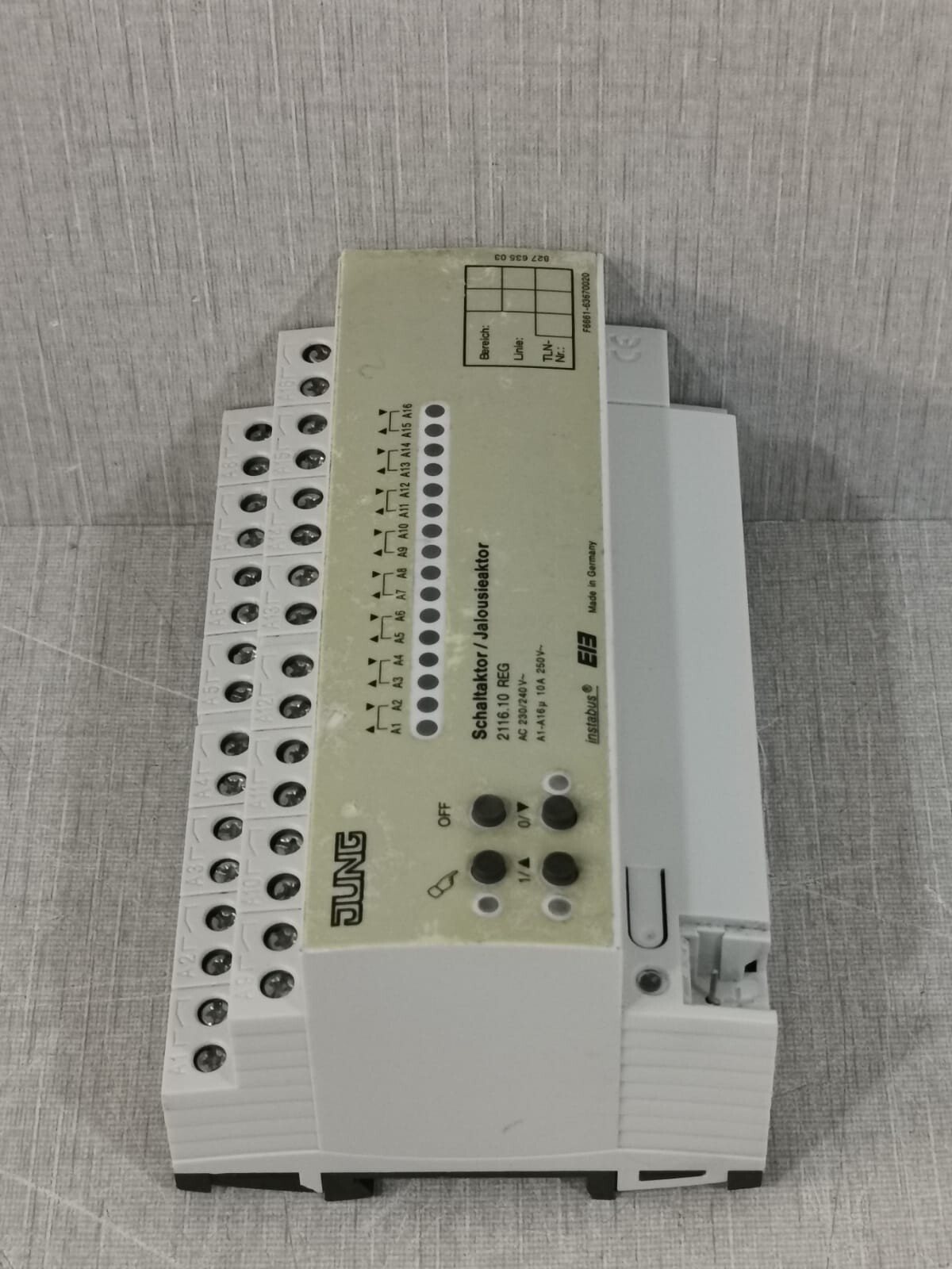 JUNG 2116.10 REG JUNG Switching actuator / shutter actuator 2116.10 REG 5