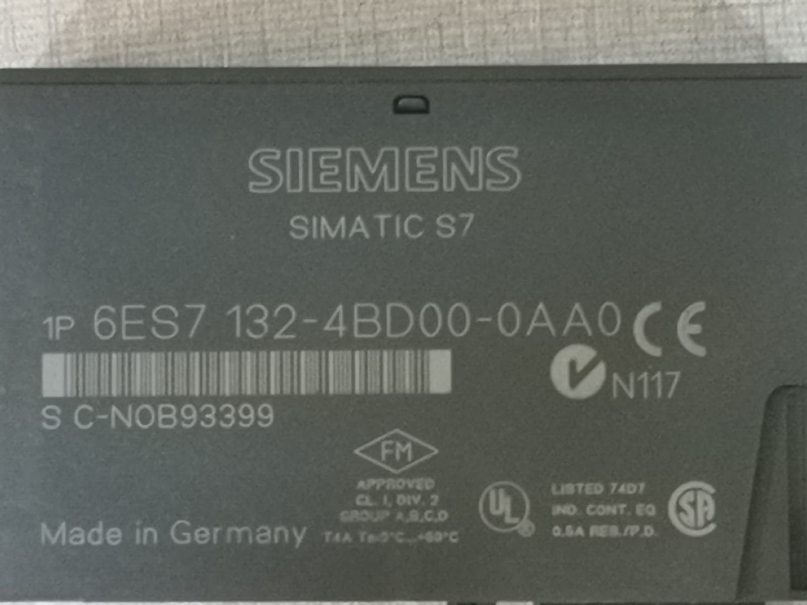 Siemens 6ES7132-4BD00-0AA0 Siemens 6ES7132-4BD00-0AA0 Simatic S7 Module 4