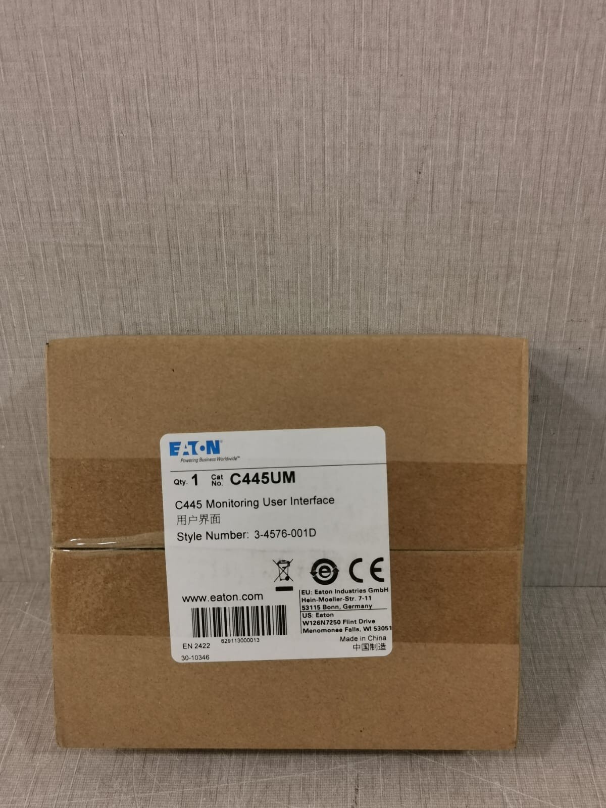 Eaton C445UM EATON C445UM Monitoring User Interface Style Number: 3-4576-001D 8