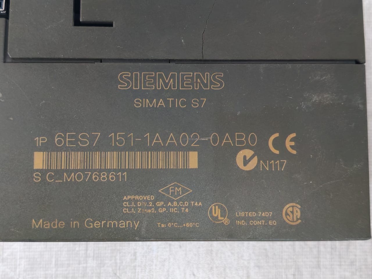 Siemens S 6ES7 151-1AA02-0AB0 SIEMENS SIMATIC S7 ET 200S 6ES7 151-1AA02-0AB0 INTERFACE MODULE 3