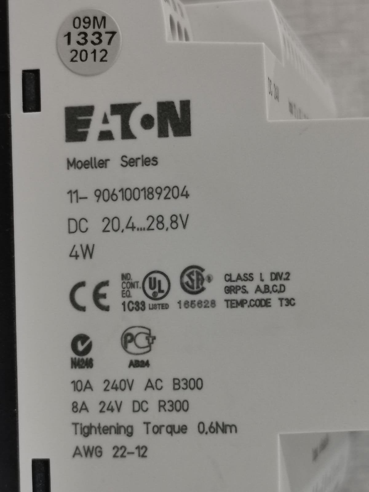 Eaton EASY 820-DC-RC EATON MOELLER EASY 820-DC-RC PROGRAMMABLE RELAY 3