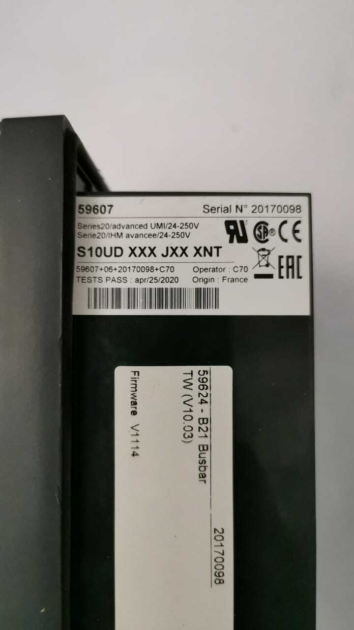 Schneider Electric S10UD XXX JXX XNT Schneider Sepam 59607 S10UD XXX JXX XNT Unit Module 4