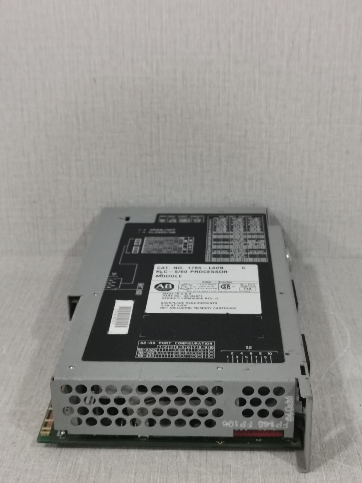 Allen-Bradley Plc-5/60 Allen-Bradley 1785-L60B Plc-5/60 Processor Module SER.C/REV.G 5