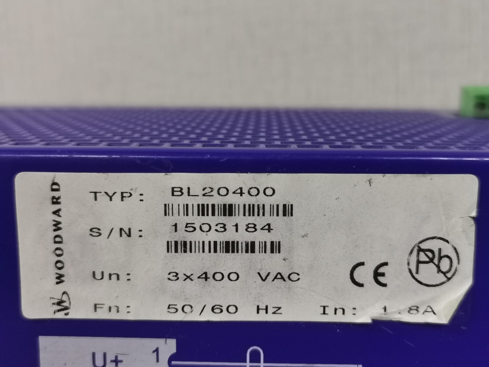 Woodward BL20400 / BL20-400 WOODWARD SEG BL20400 / BL20-400 BATTERY CHARGER 2