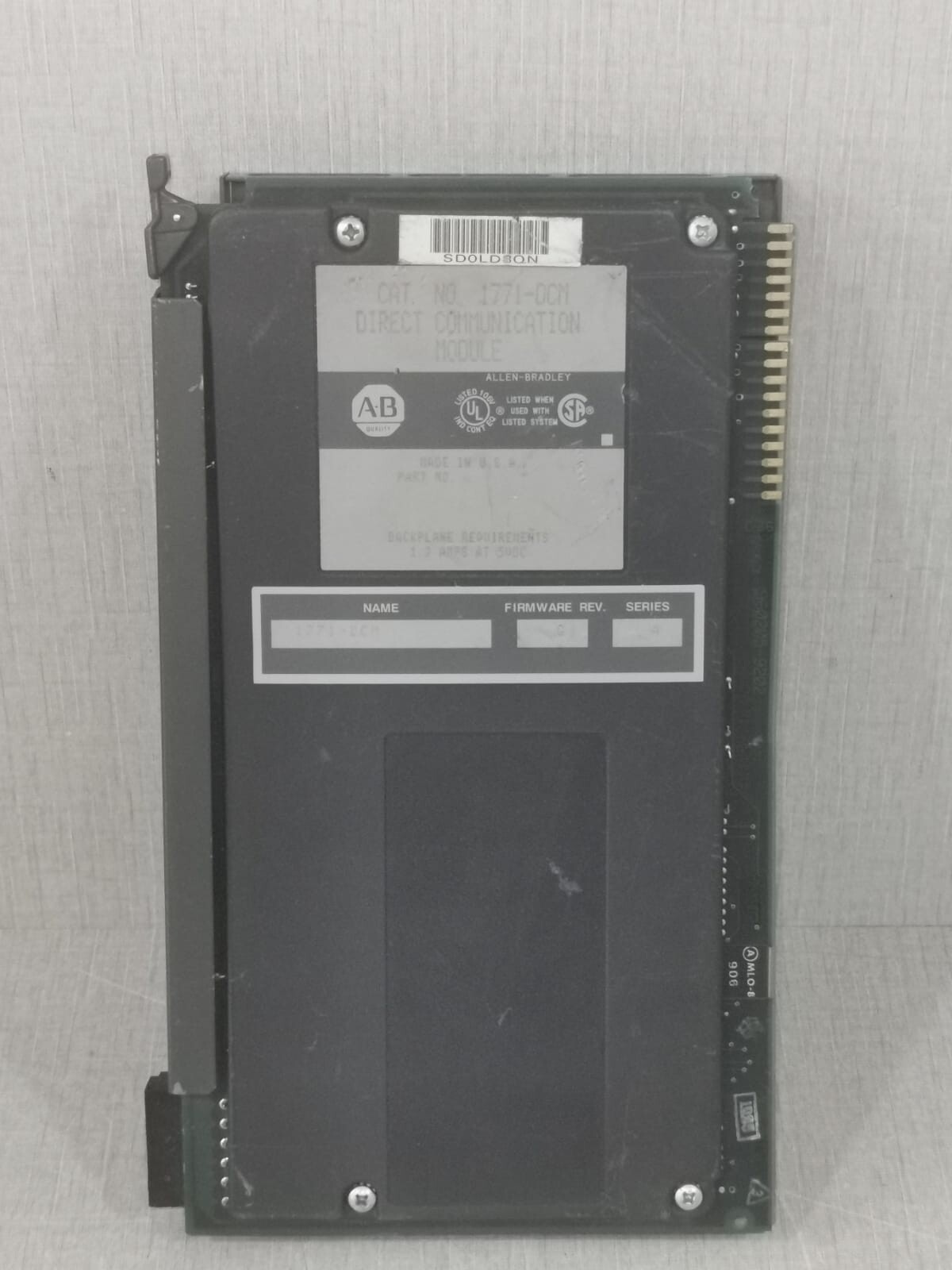 Allen-Bradley ALLEN BRADLEY 1771-DCM ALLEN BRADLEY 1771-DCM DIRECT COMM MODULE SER.A| REV.G 7