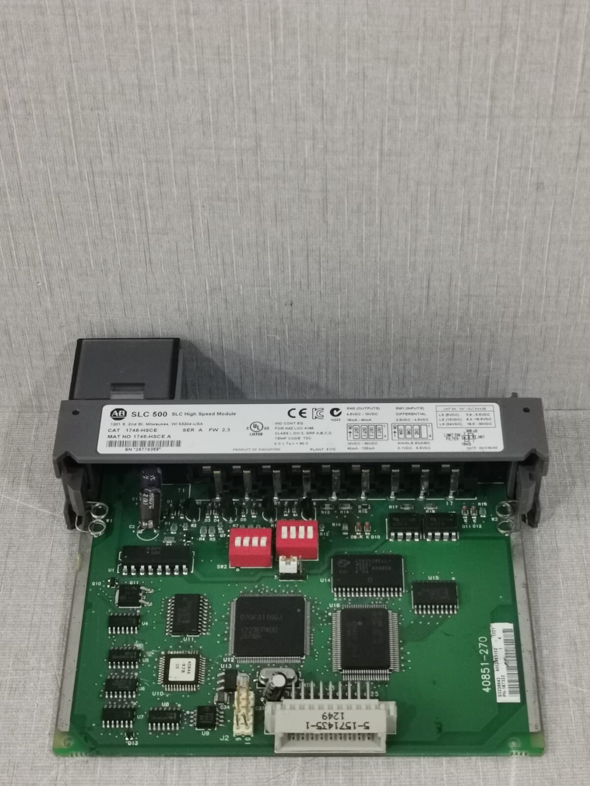 Allen-Bradley 1746-HSCE SER A AB SLC 500 1746-HSCE SER A | SLC HIGH SPEED MODULE 2