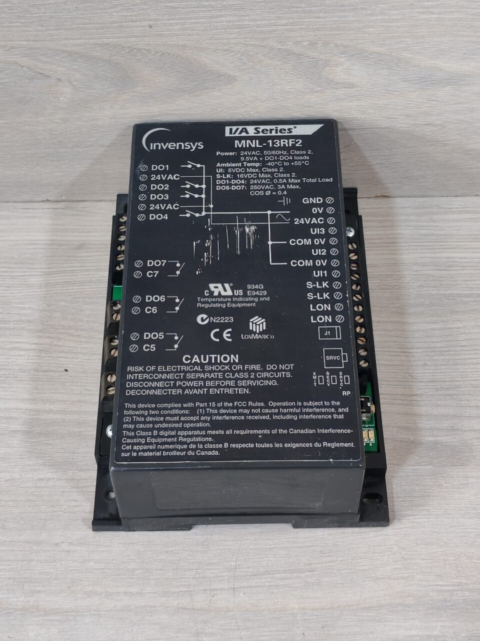 Invensys MNL-13RF2 Invensys MNL-13RF2 I/A Series Controller Module 24VAC Building Management System 9