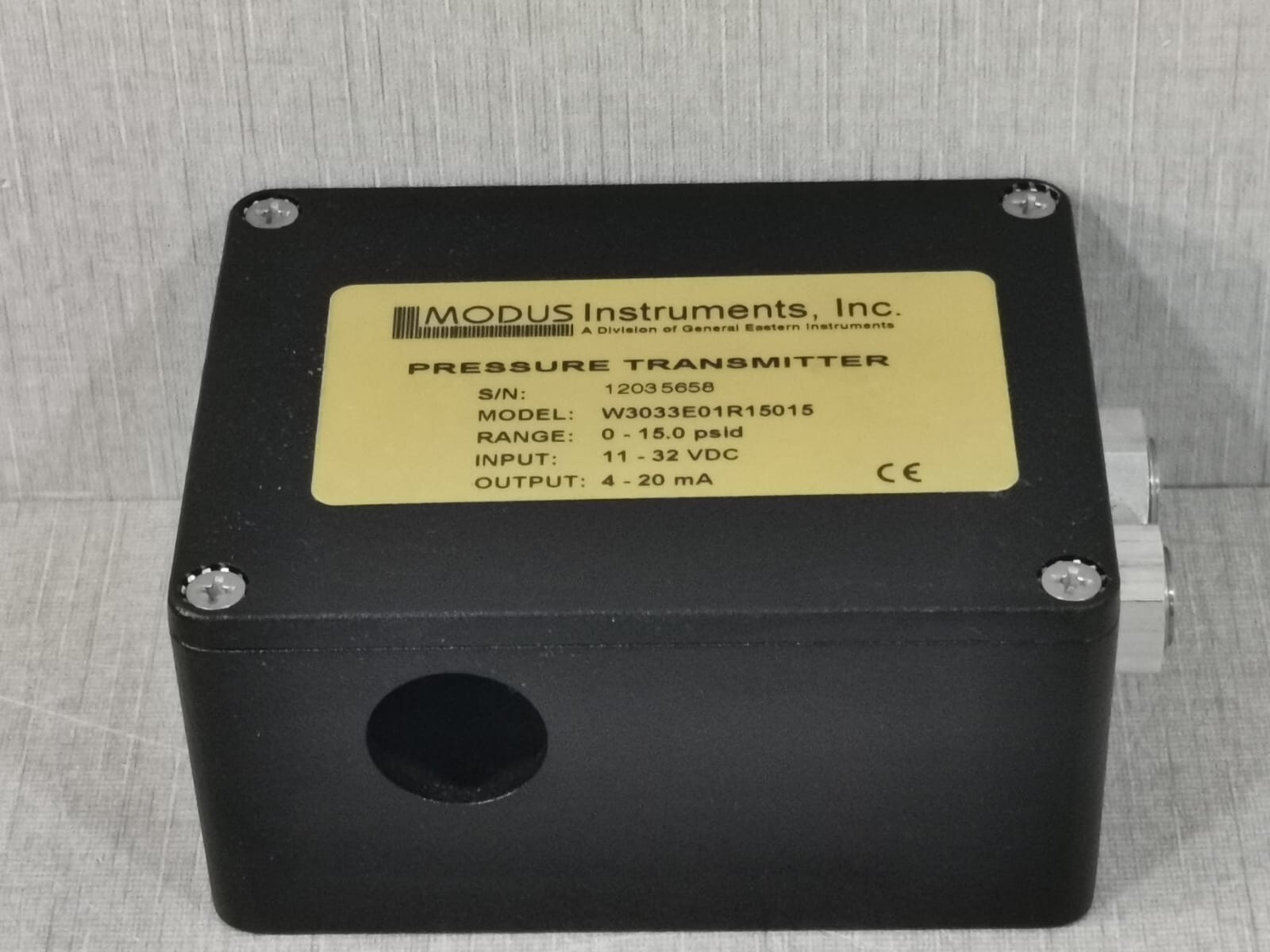 MODUS W3033E01R15015 MODUS W3033E01R15015 PRESSURE TRANSMITTER 5