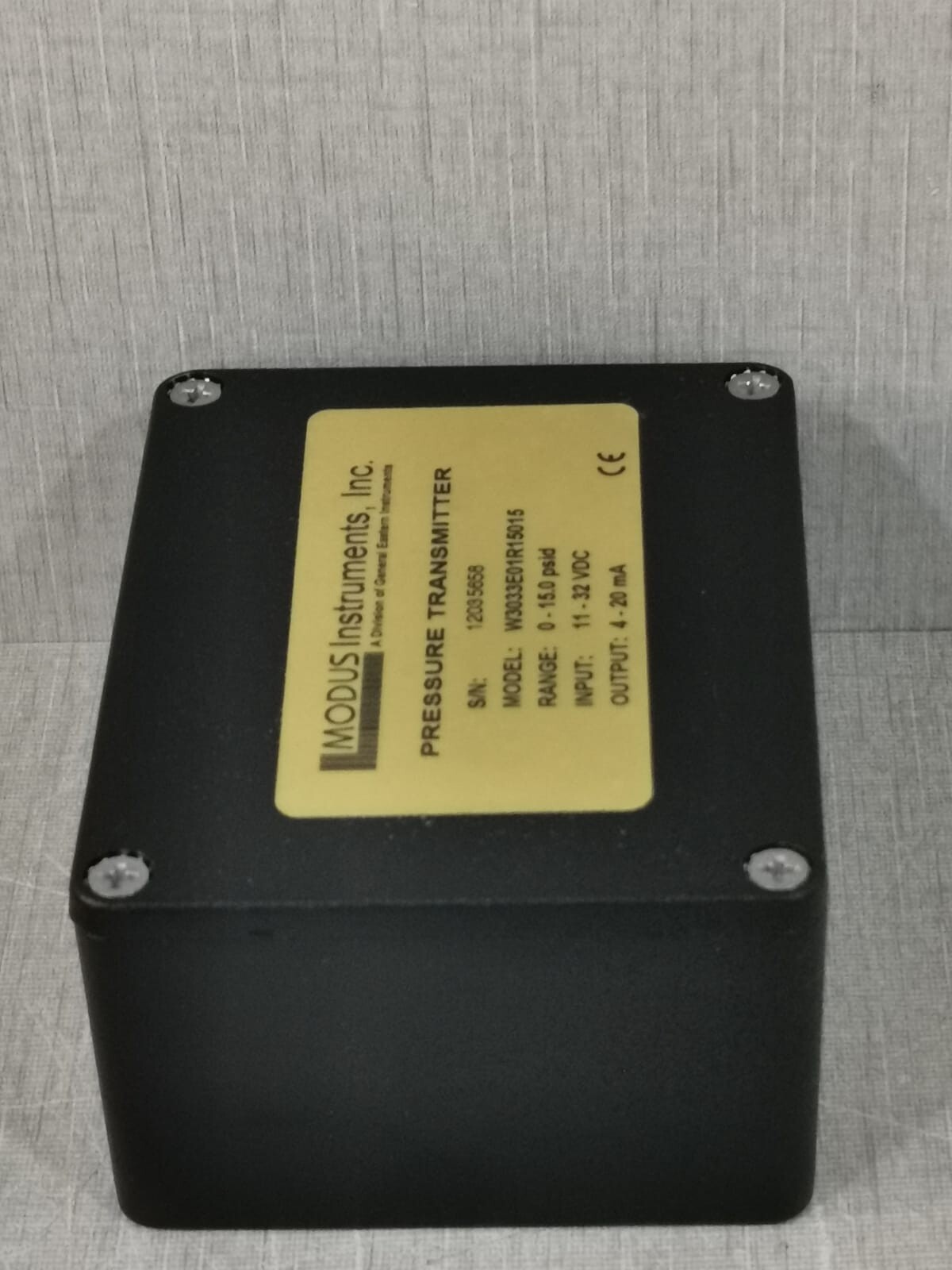 MODUS W3033E01R15015 MODUS W3033E01R15015 PRESSURE TRANSMITTER 9