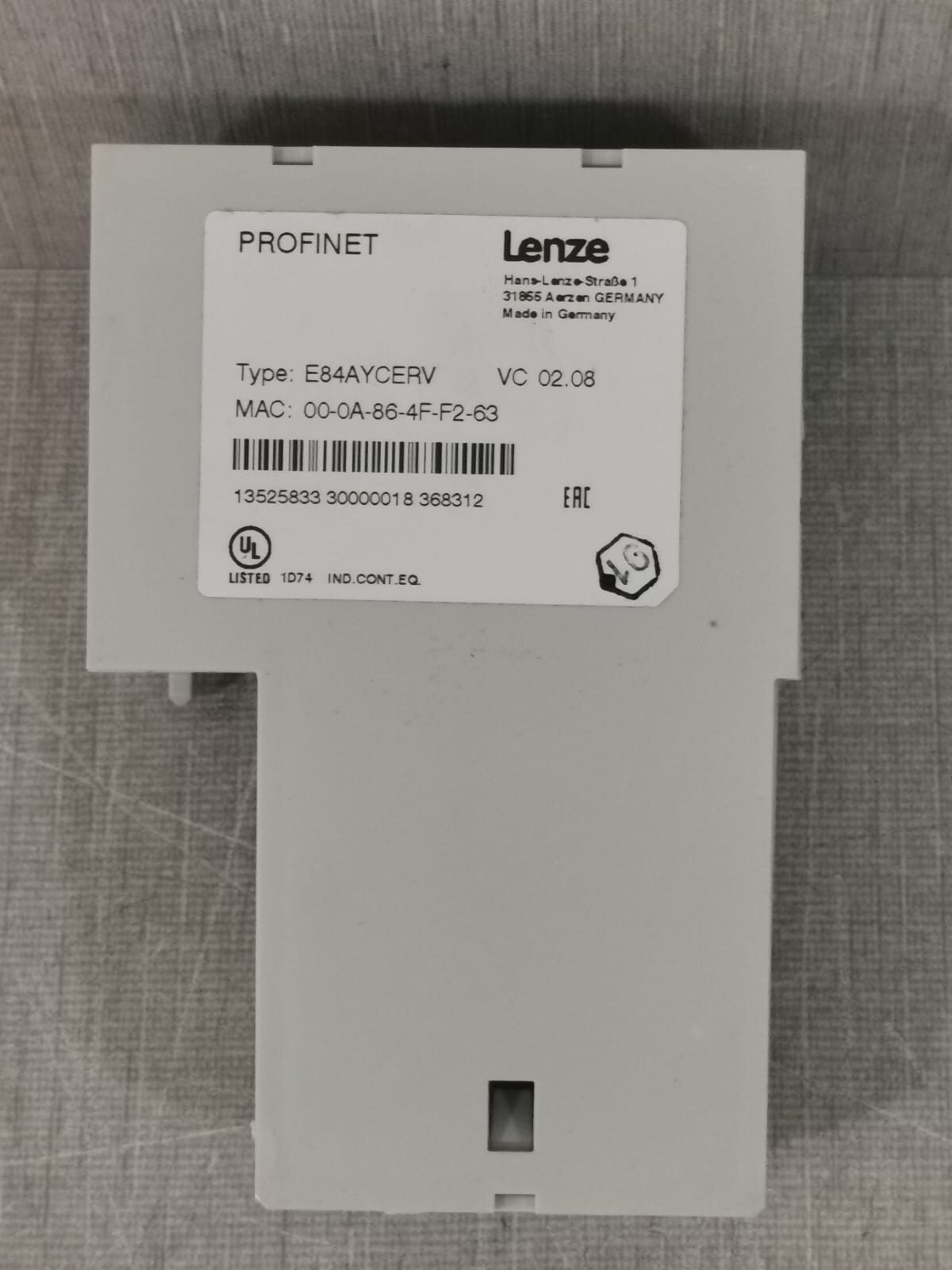 Lenze E84AYCERV LENZE E84AYCERV INVERTER DRIVES 8400 6