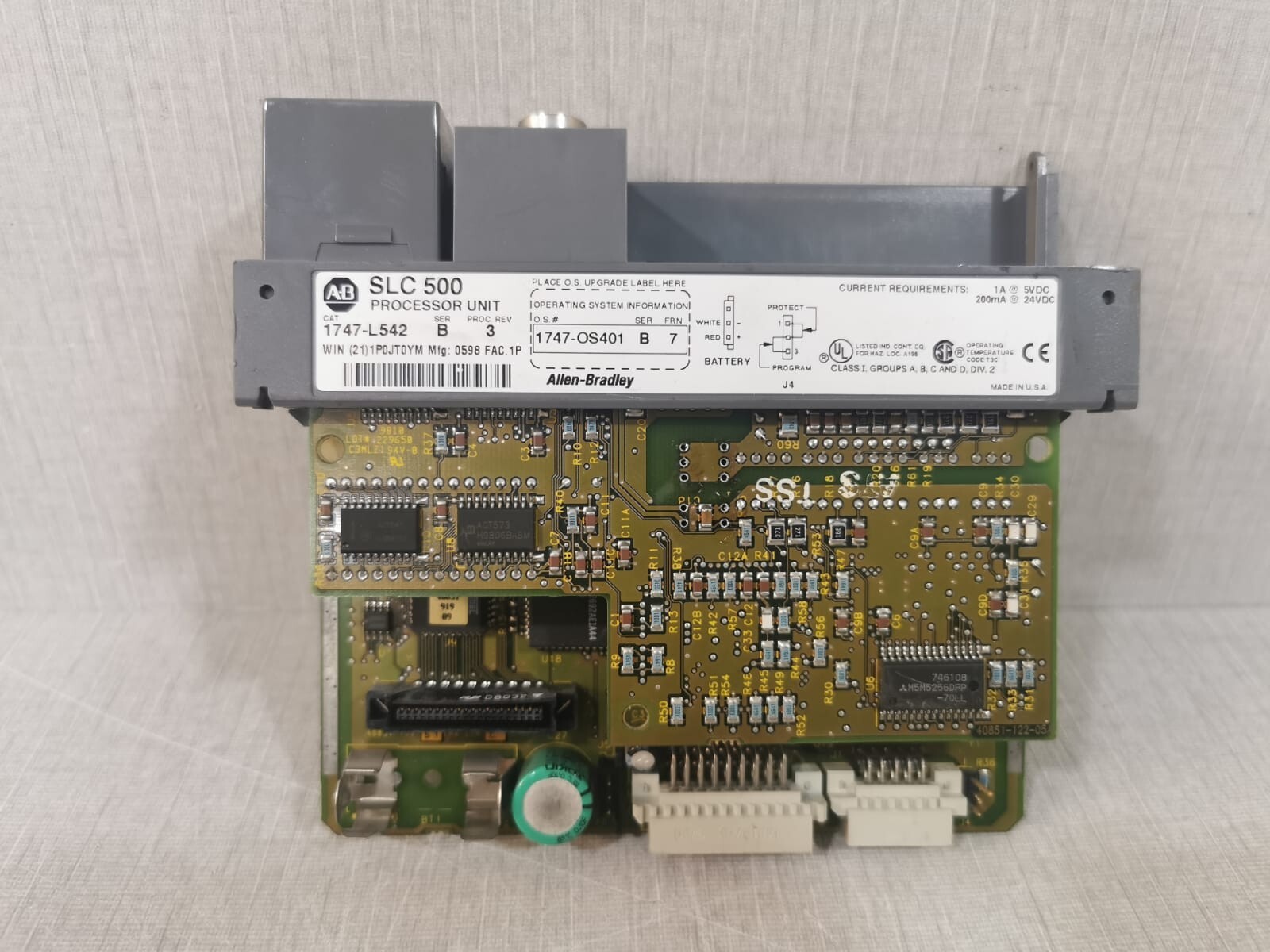 Allen-Bradley 1747-l542 Ser B Proc Rev3 SLC 500 Processor Unit