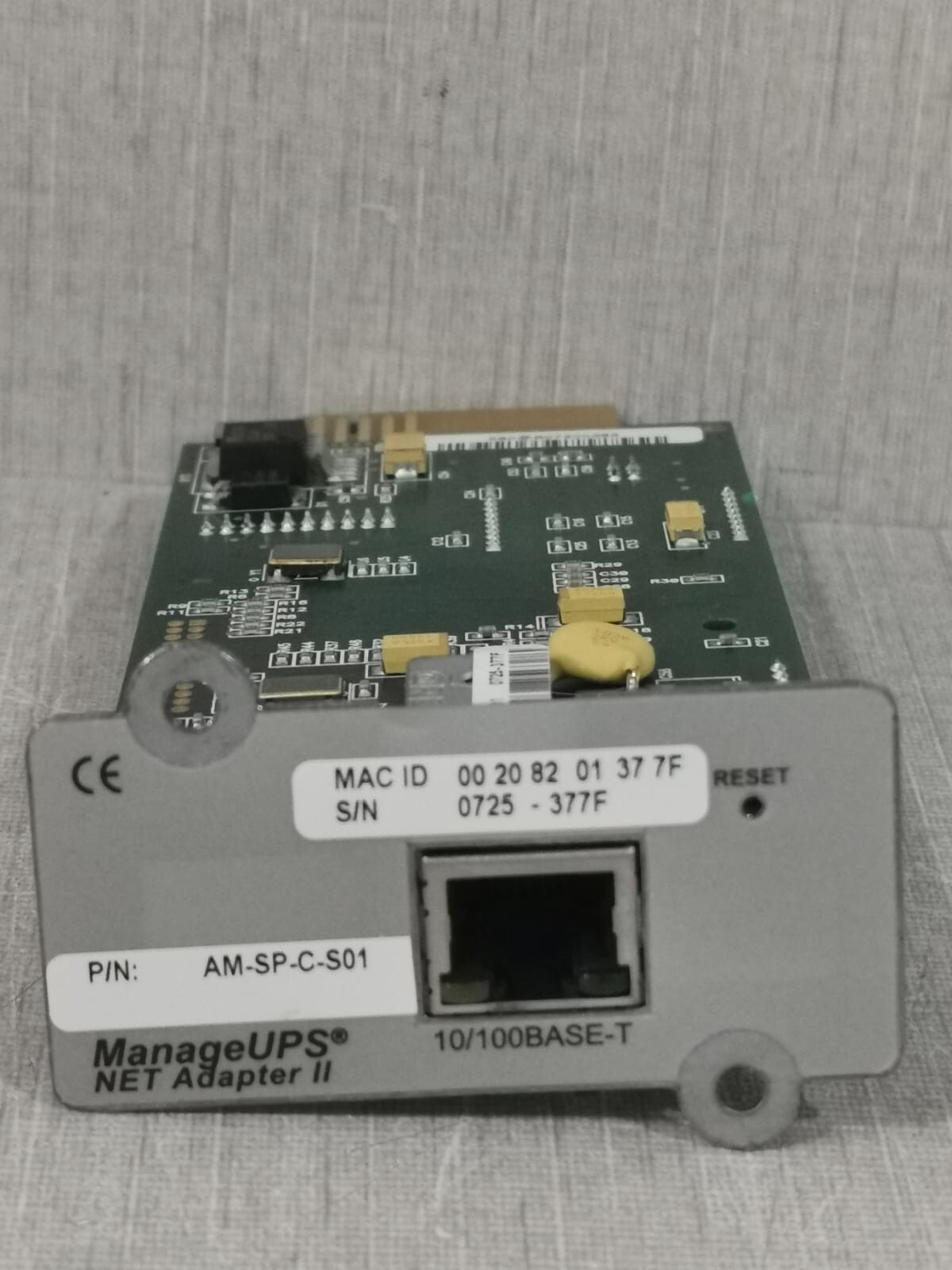 Emerson 520-376 Emerson Chloride ManageUPS Net Adapter II 520-376 REV.C AM-SP-C-S01 8