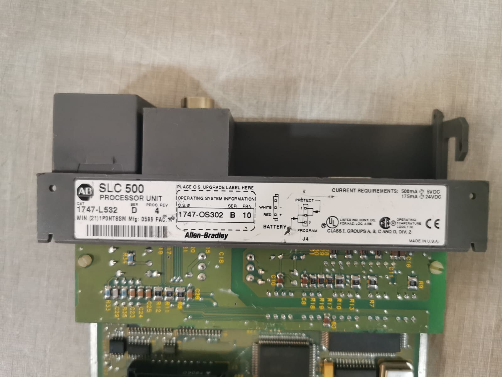 Allen-Bradley 1747-L532 Allen Bradley 1747-L532 Ser D Proc Rev 4 SLC 500 Processor Unit 2