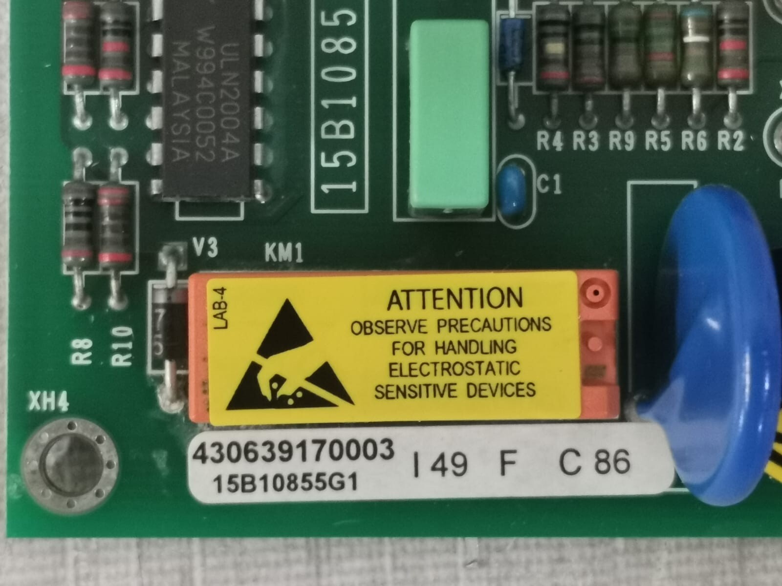 UNKNOWN 15B10855G1 15B10855G1 Rev 4 FAN SPEED CONTROL BOARD 4